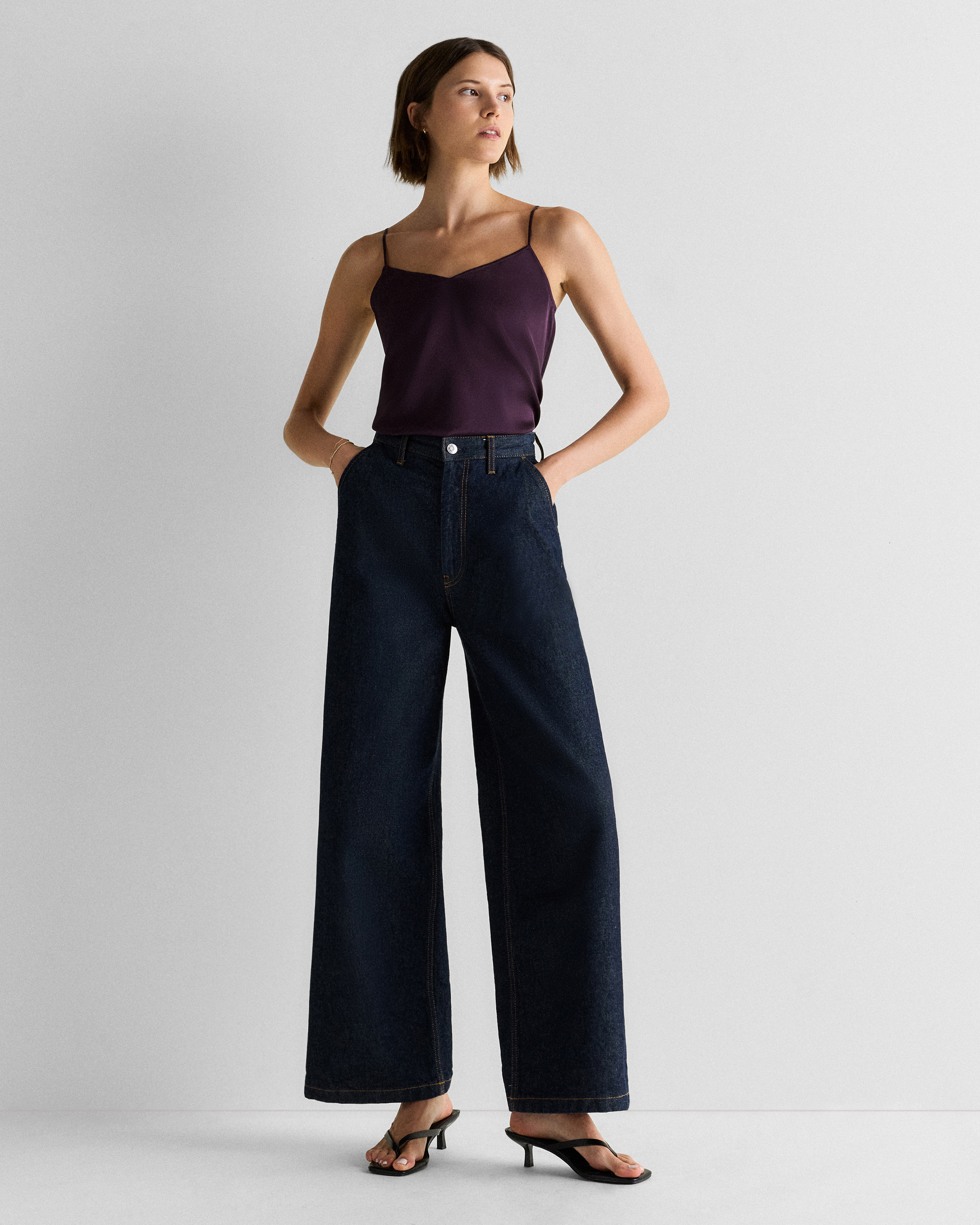 Washable Stretch Silk V-Neck Cami — Image 15