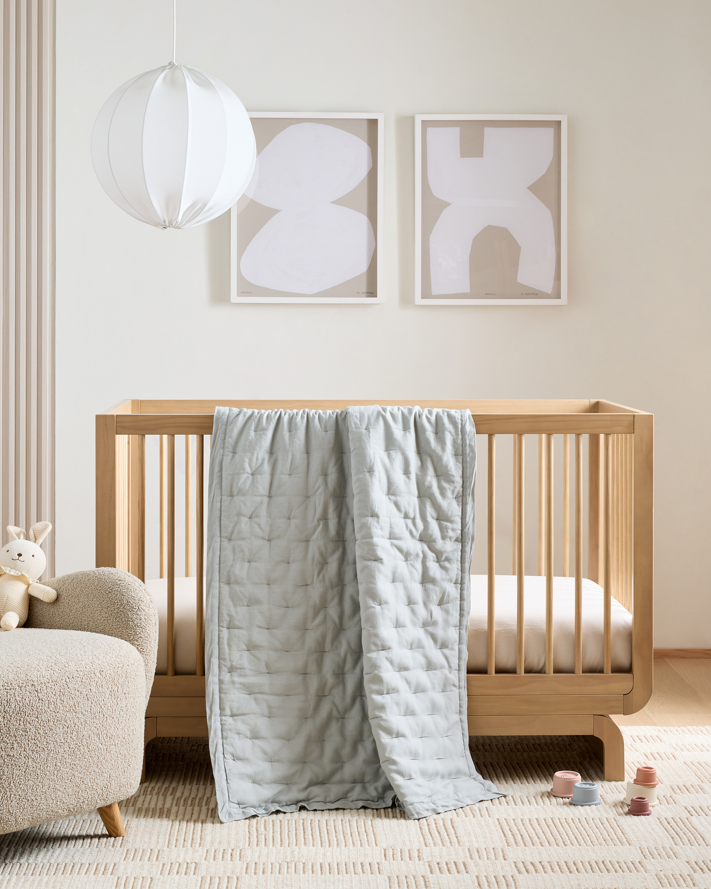 European Linen Toddler Dream Quilt — Image 4