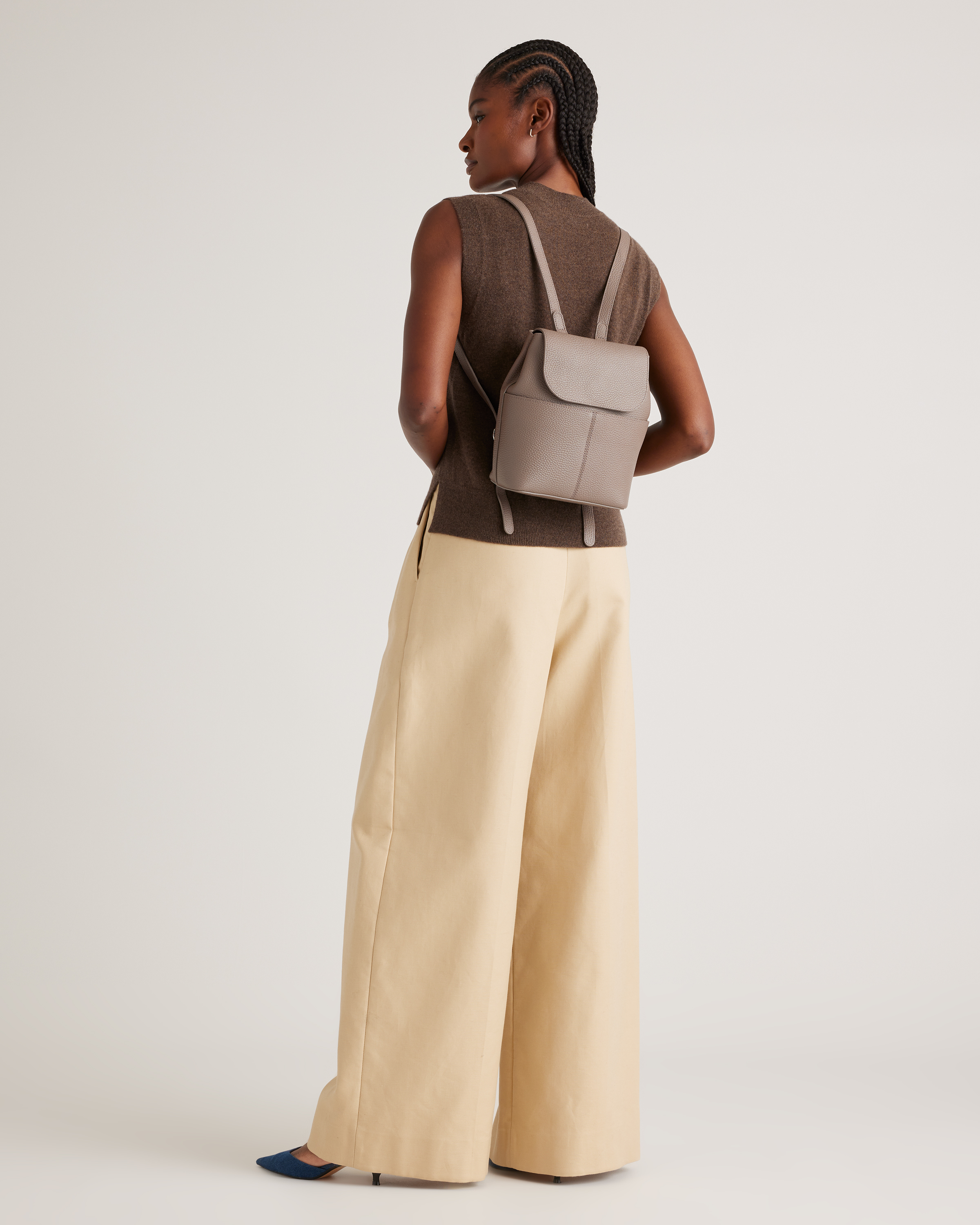 Italian Leather Small Backpack — Image 15