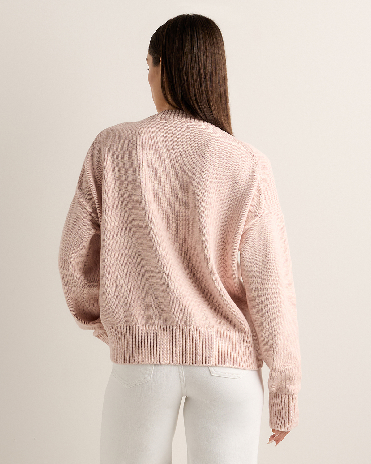 100% Organic Cotton Boyfriend Crew Sweater — Image 57