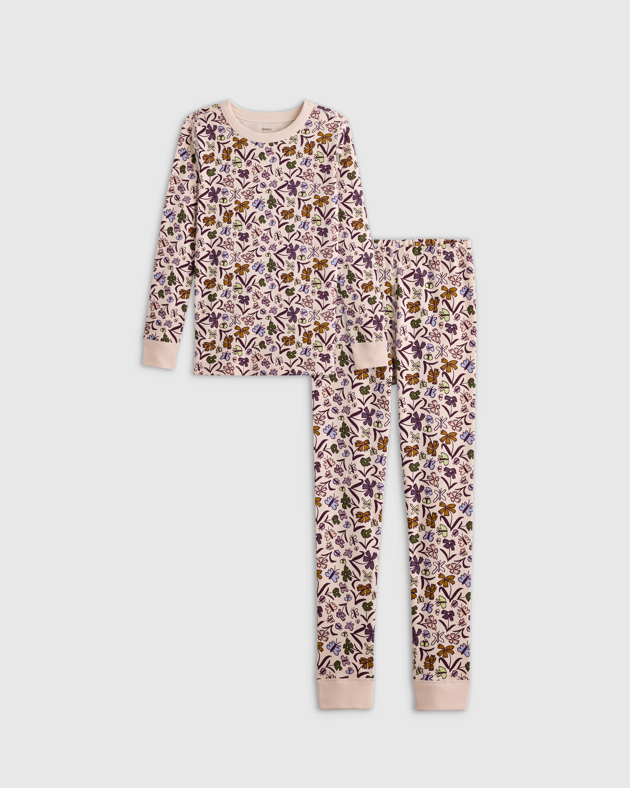 100% Organic Cotton Long Sleeve and Pant Pajama Set — Image 3