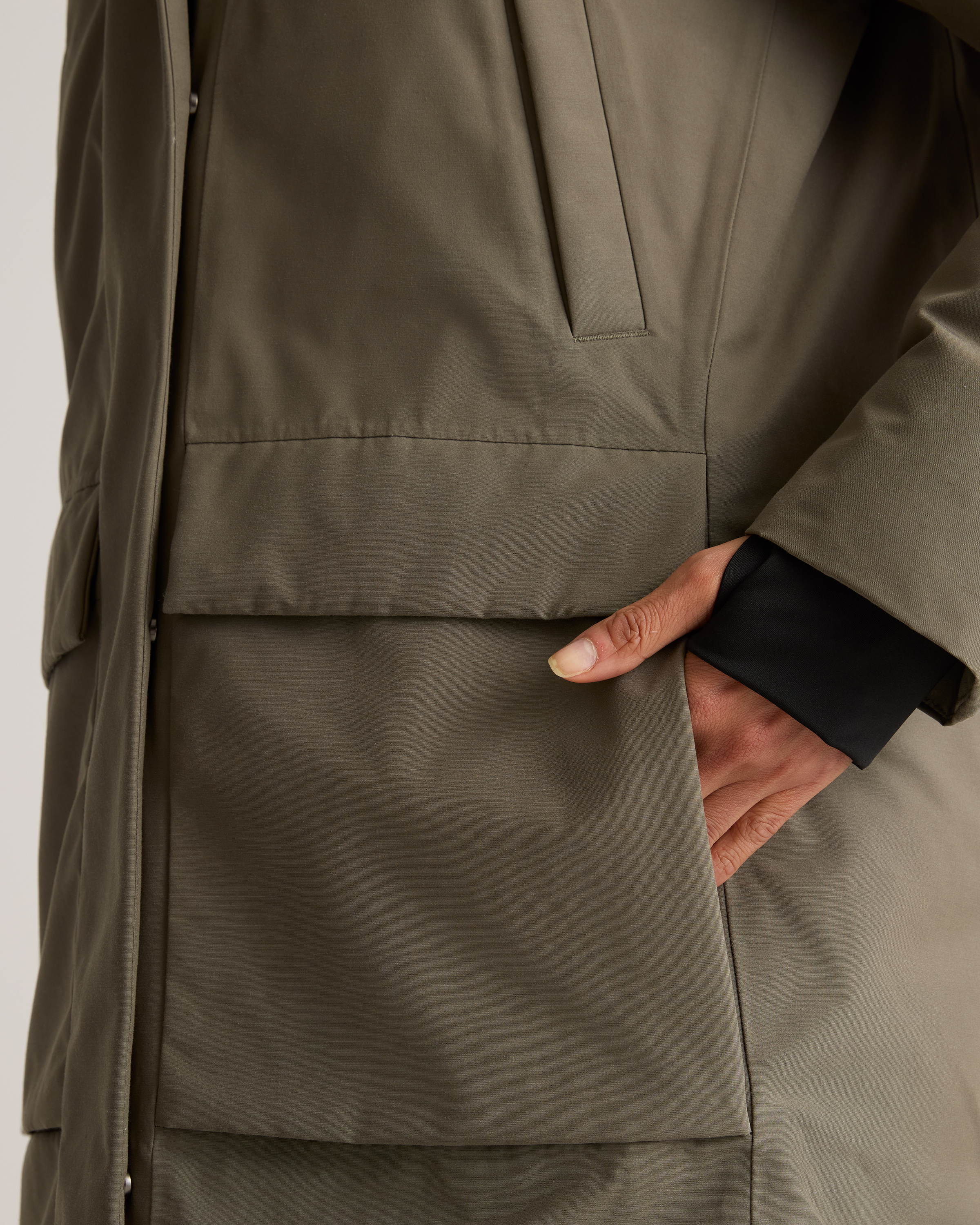 Responsible Down Hooded Long Parka — Image 5