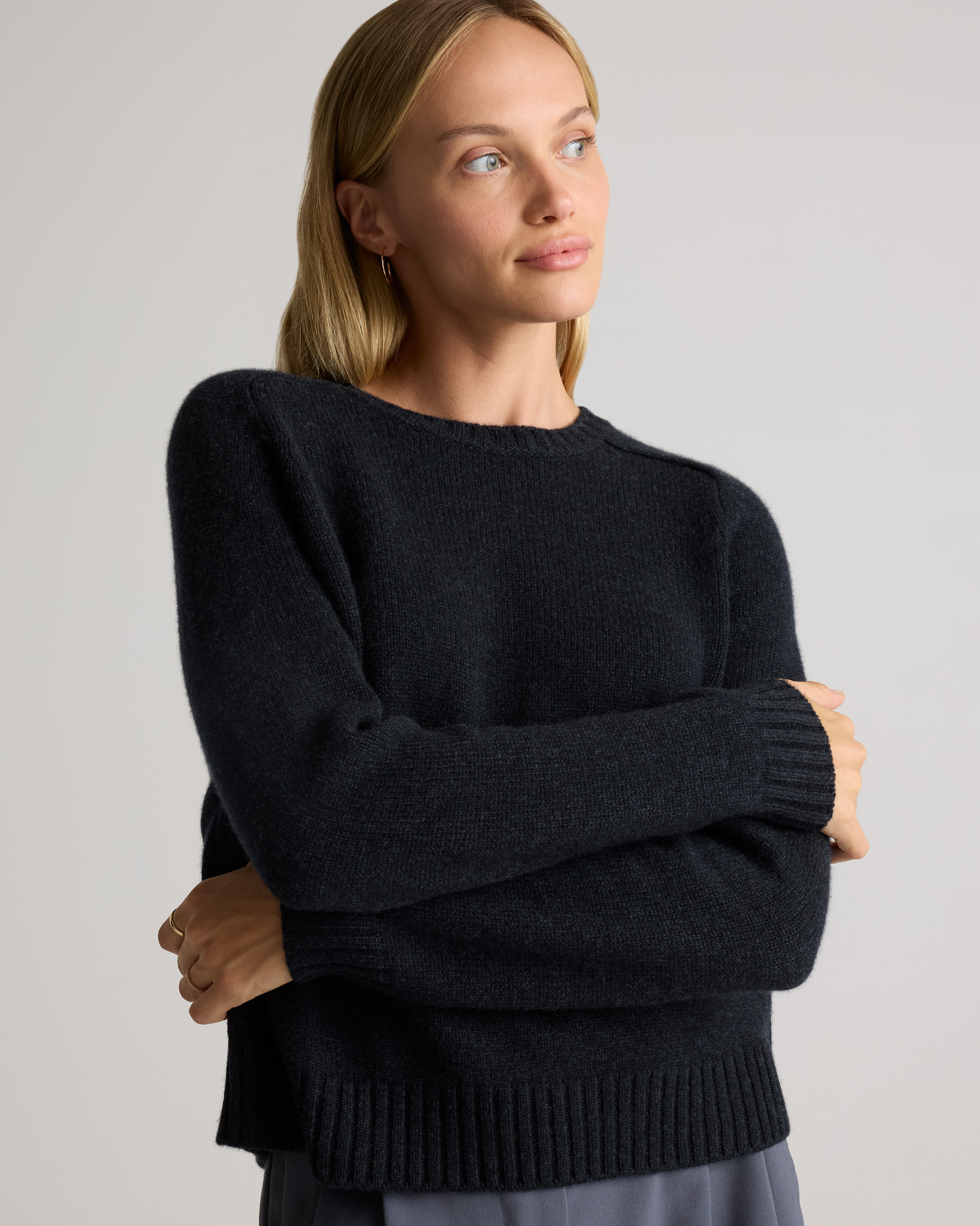 Luxe Baby Cashmere Crewneck Sweater — Image 8