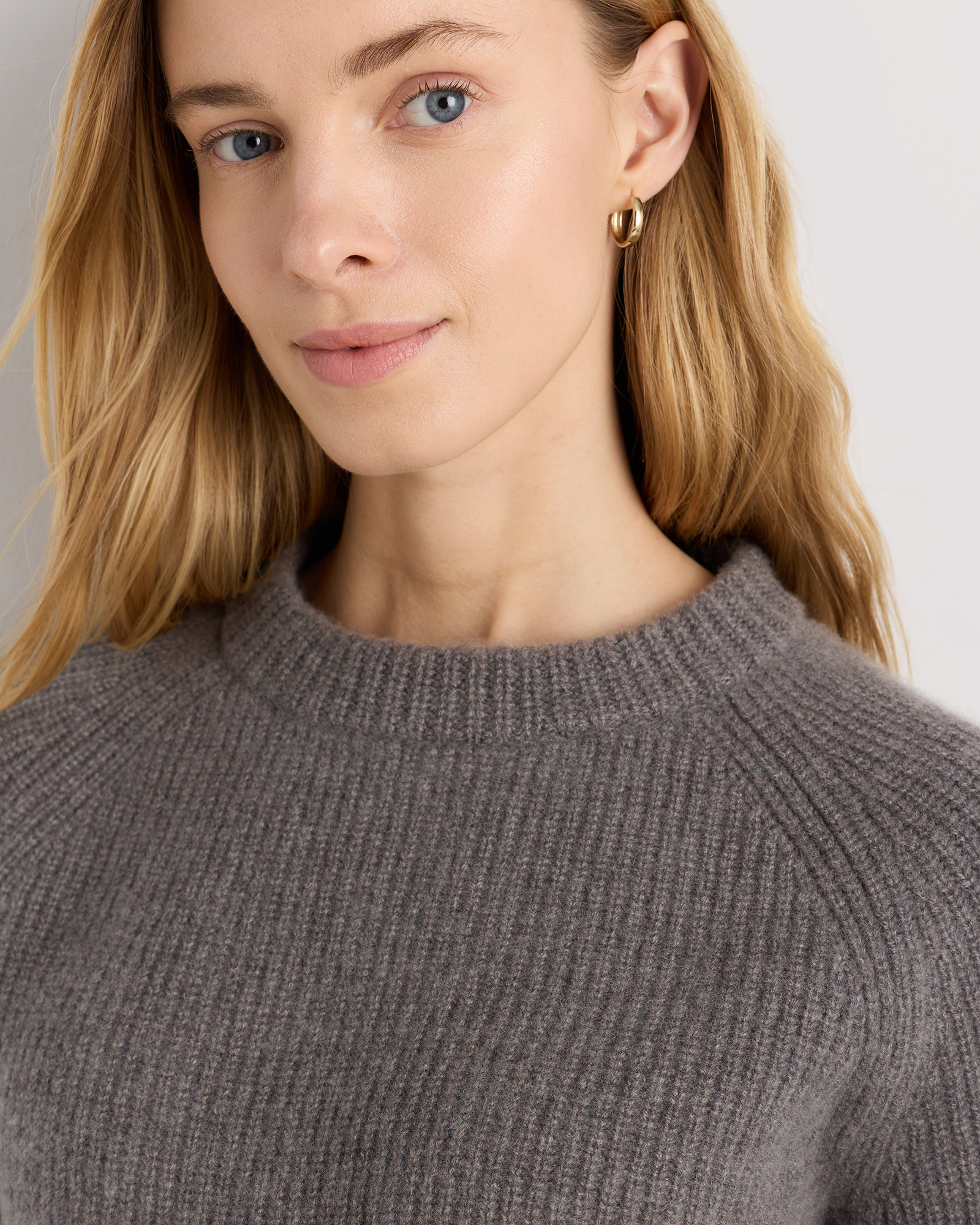 Mongolian Cashmere Fisherman Crewneck Sweater — Image 54