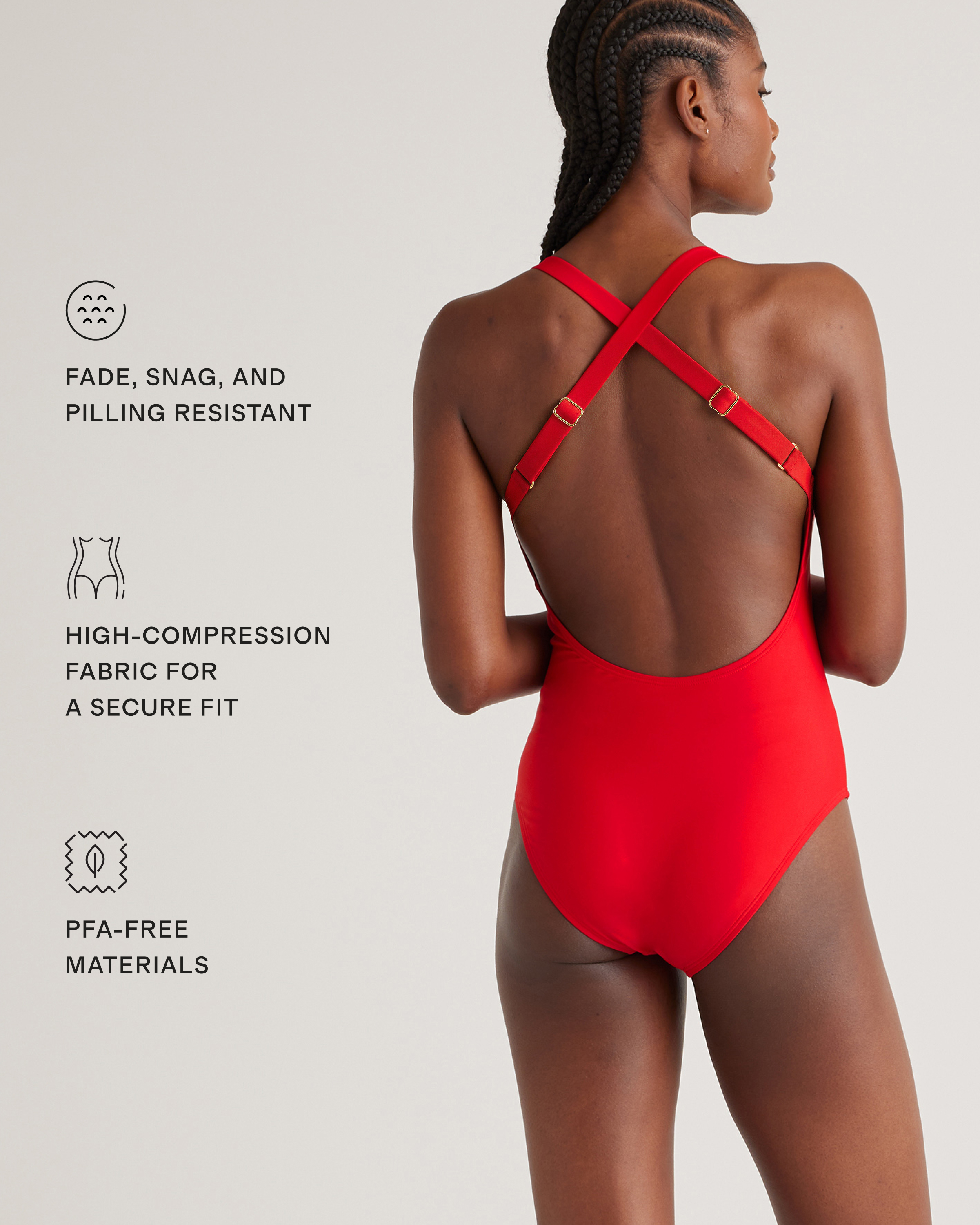 Italian Cross-Back One-Piece Swimsuit — Image 13