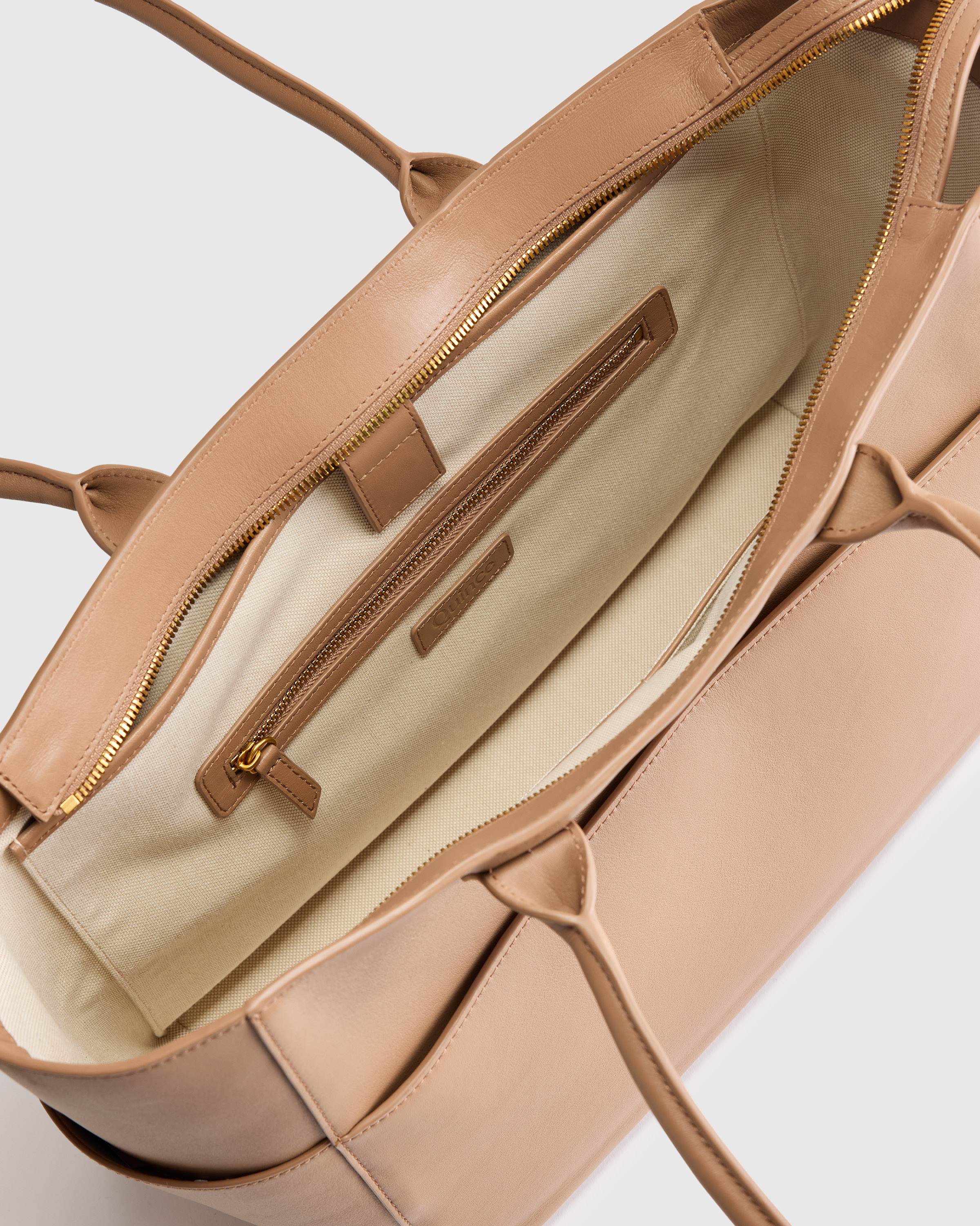 Italian Leather Shopper Tote — Image 4