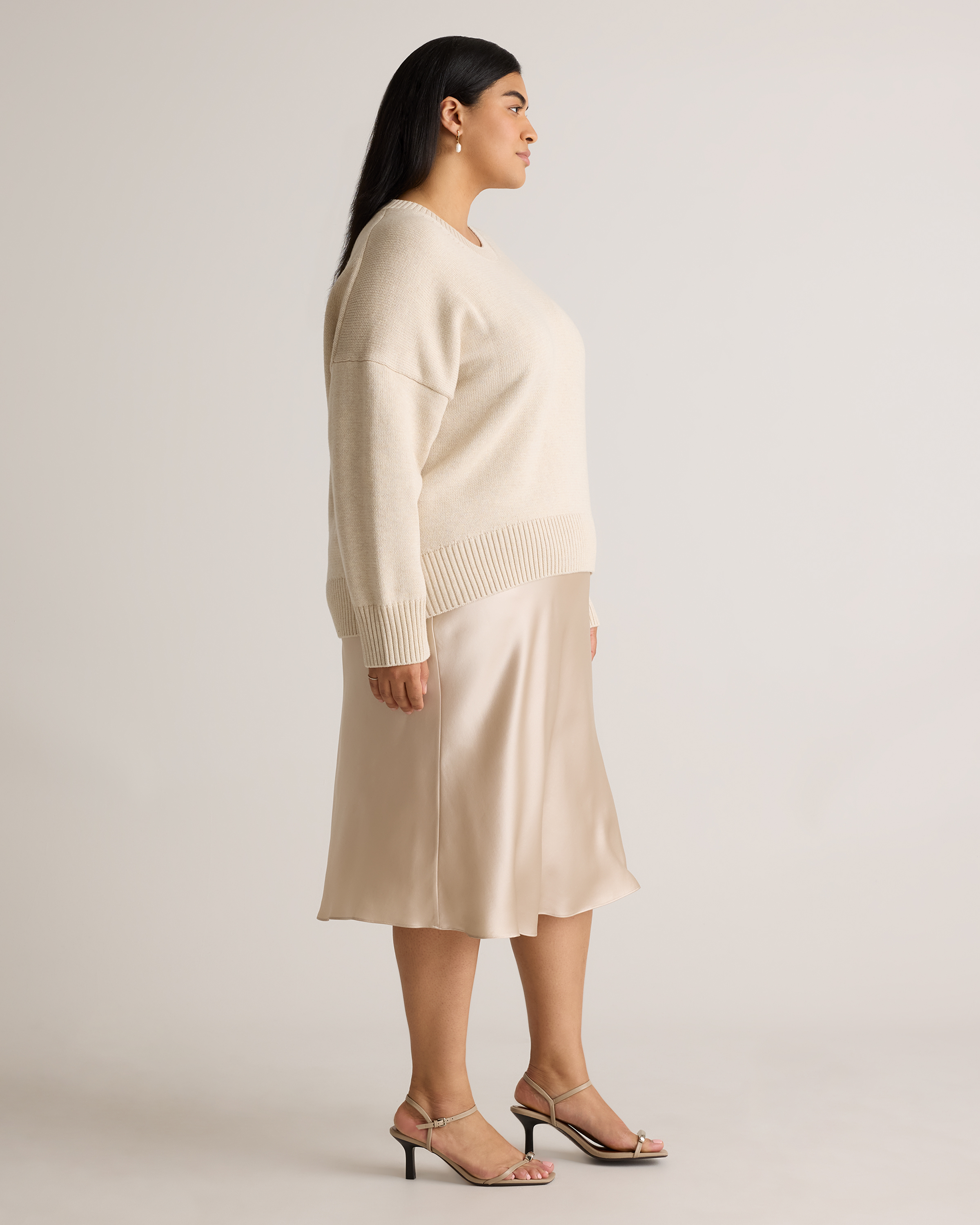 100% Organic Cotton Boyfriend Crew Sweater — Image 25