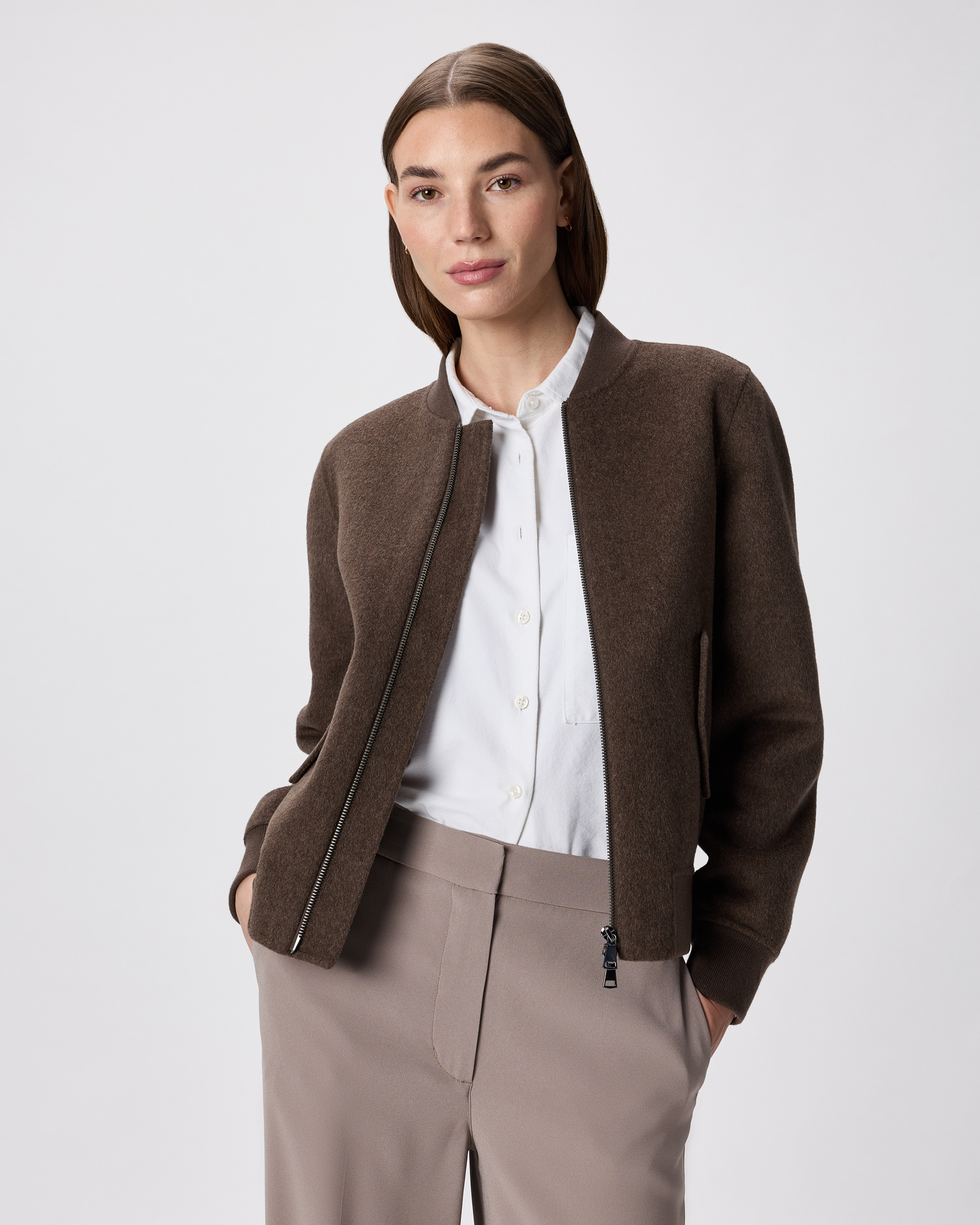 Double-Faced Merino Wool Bomber Jacket — Image 10