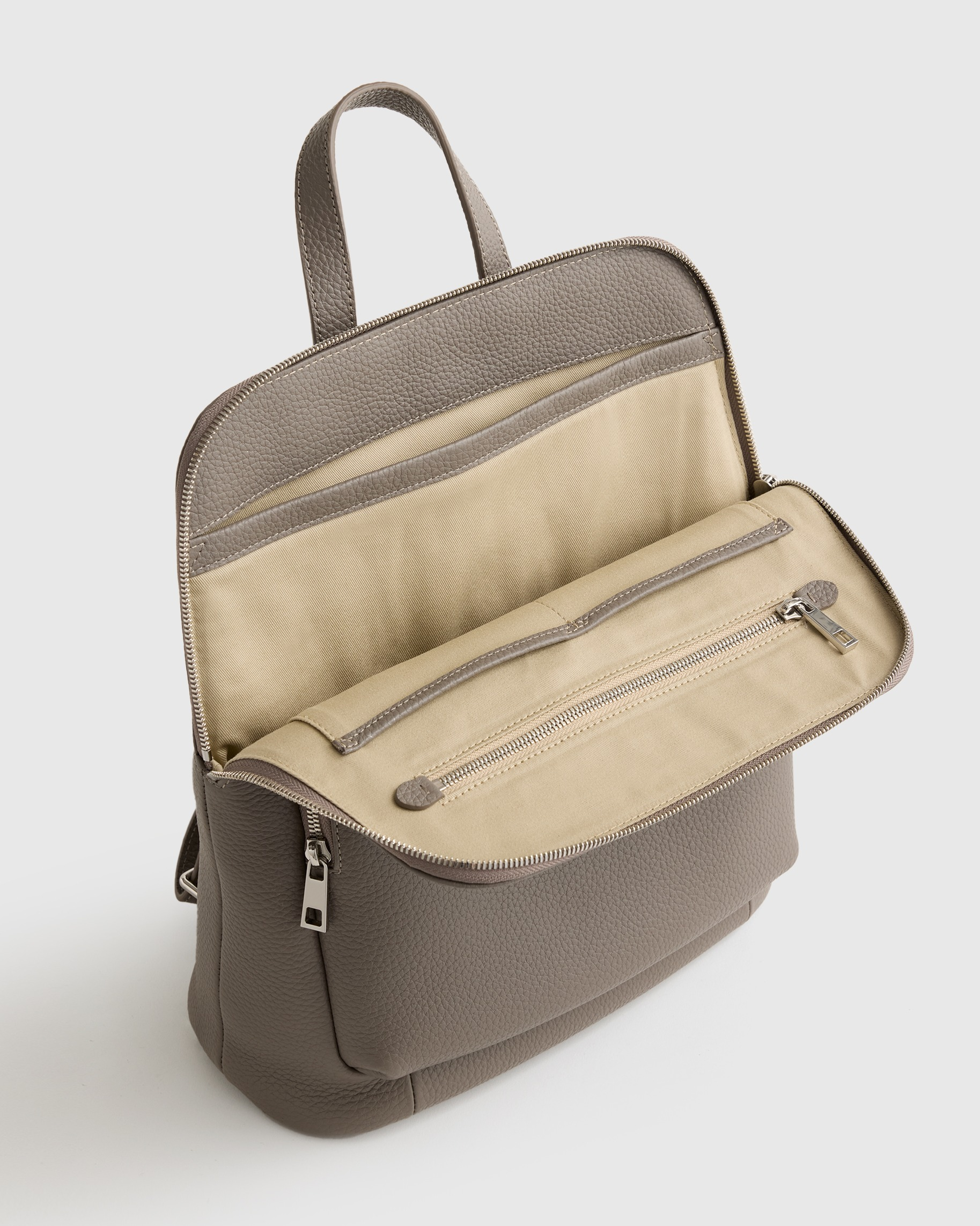 Italian Leather Convertible Backpack — Image 23