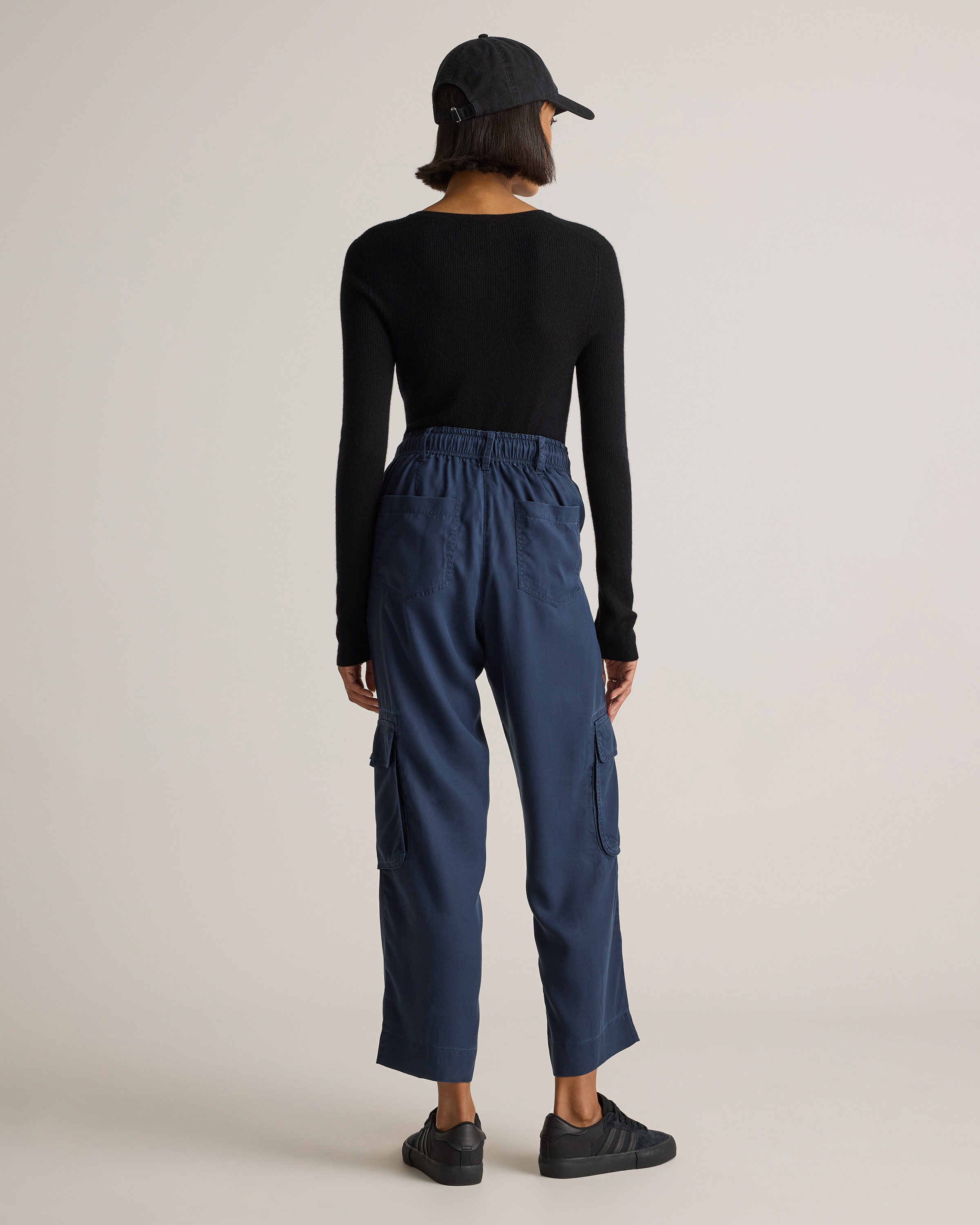 Vintage Wash Tencel Drawstring Cargo Pants — Image 15
