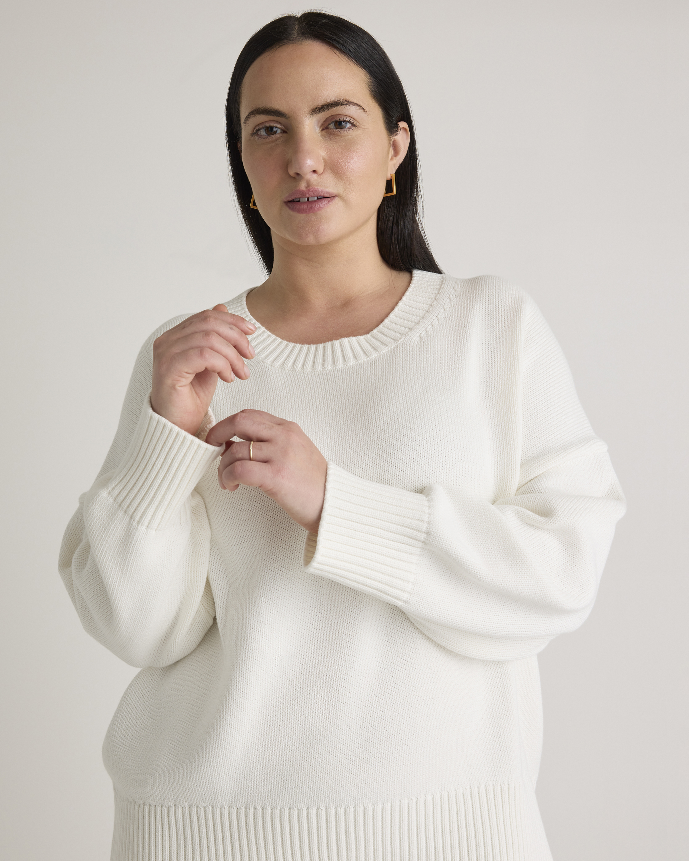 100% Organic Cotton Boyfriend Crew Sweater — Image 8