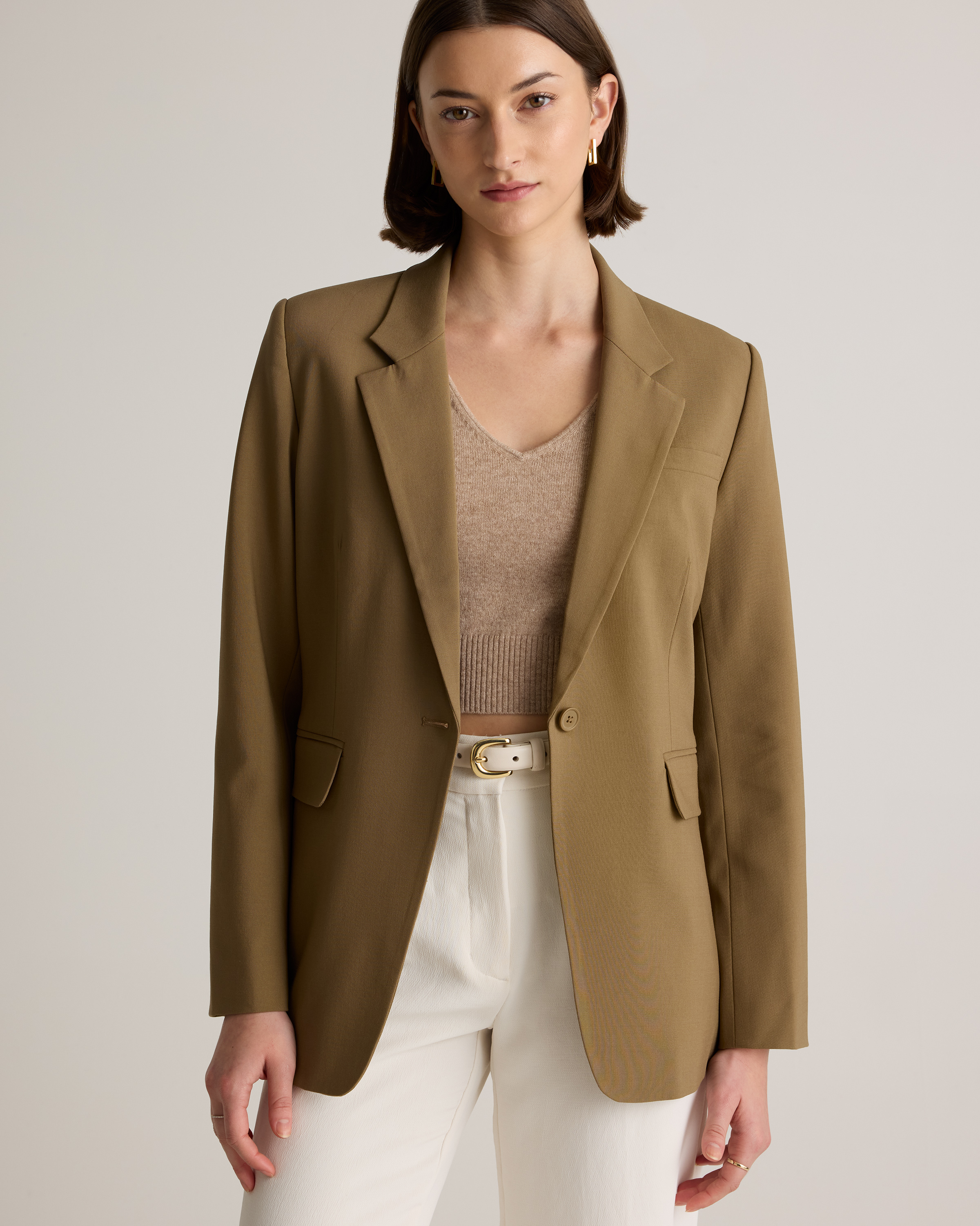 Italian Wool Long Blazer — Image 7