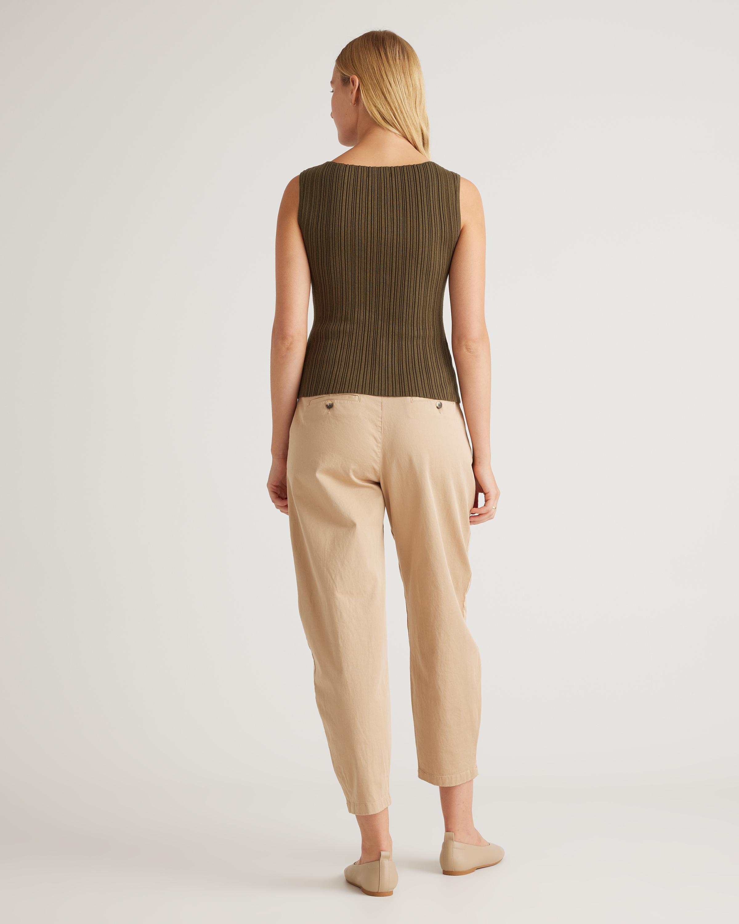 Cotton Cashmere Ribbed Tank — Image 8