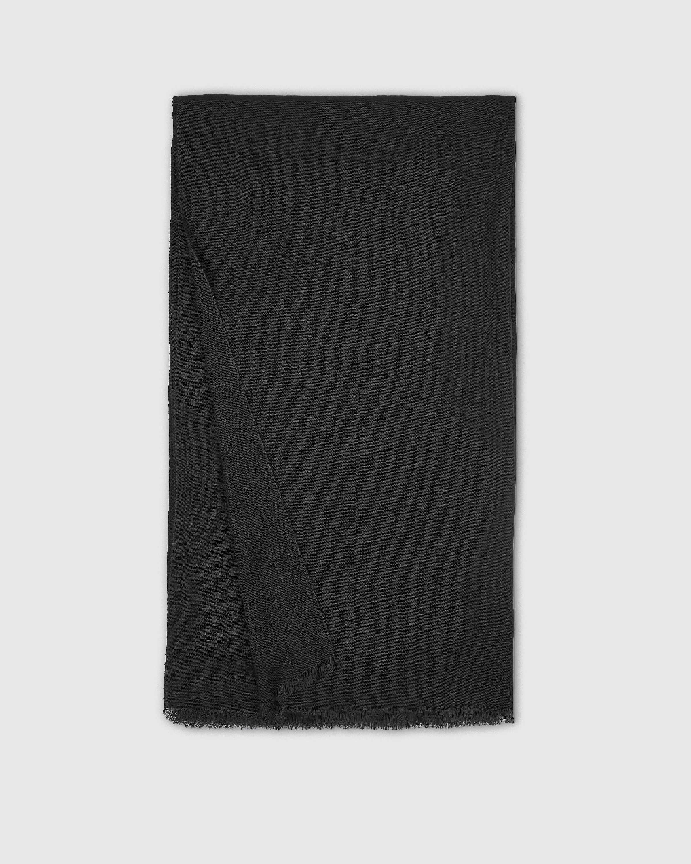 Featherweight Cashmere Silk Frayed Edge Scarf — Image 36