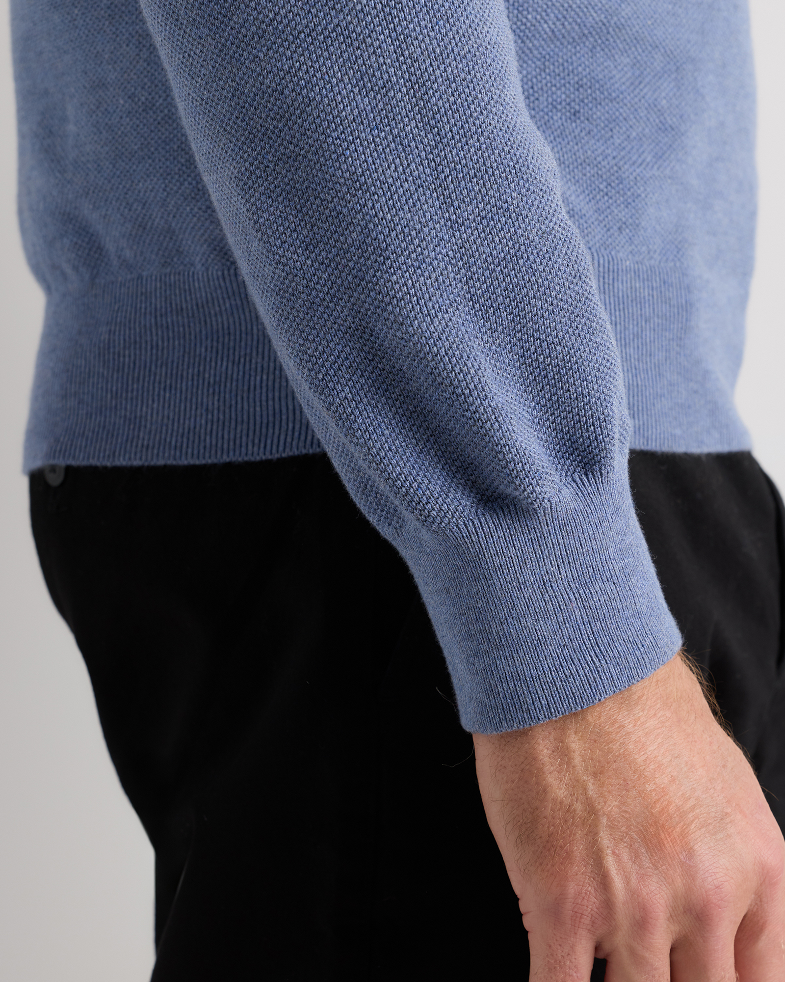 100% Organic Cotton Pique Crewneck Sweater — Image 19