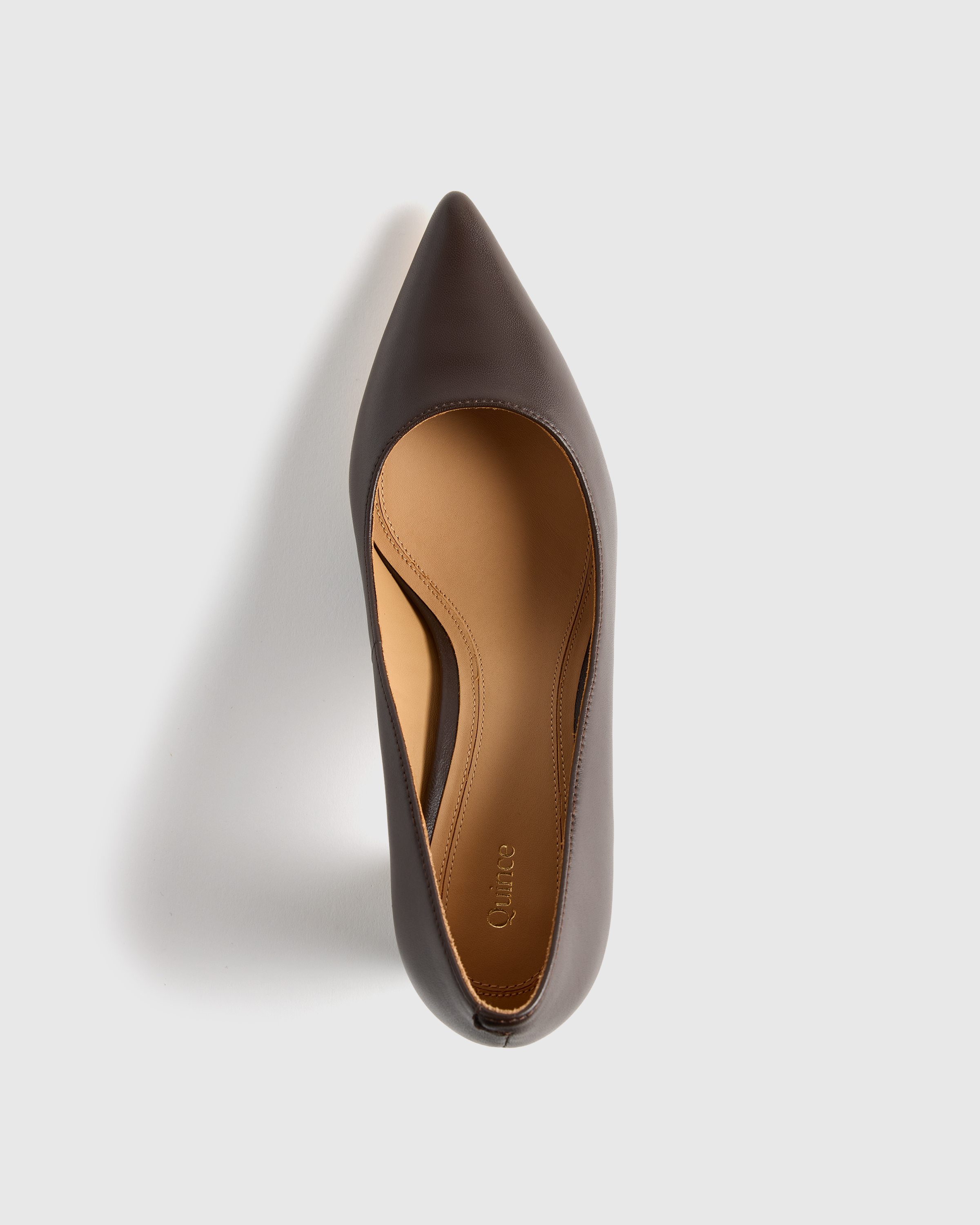Italian Leather 65mm Block Heel Pump — Image 4