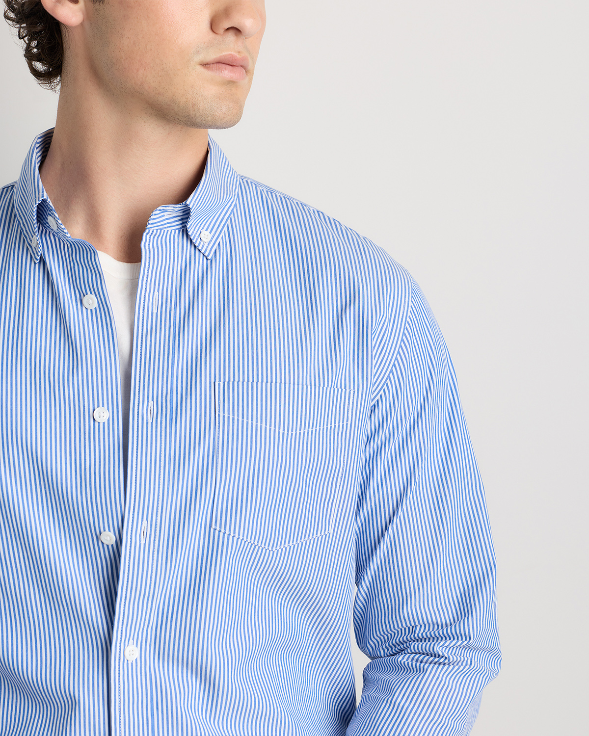 Organic Cotton Stretch Poplin Shirt — Image 28