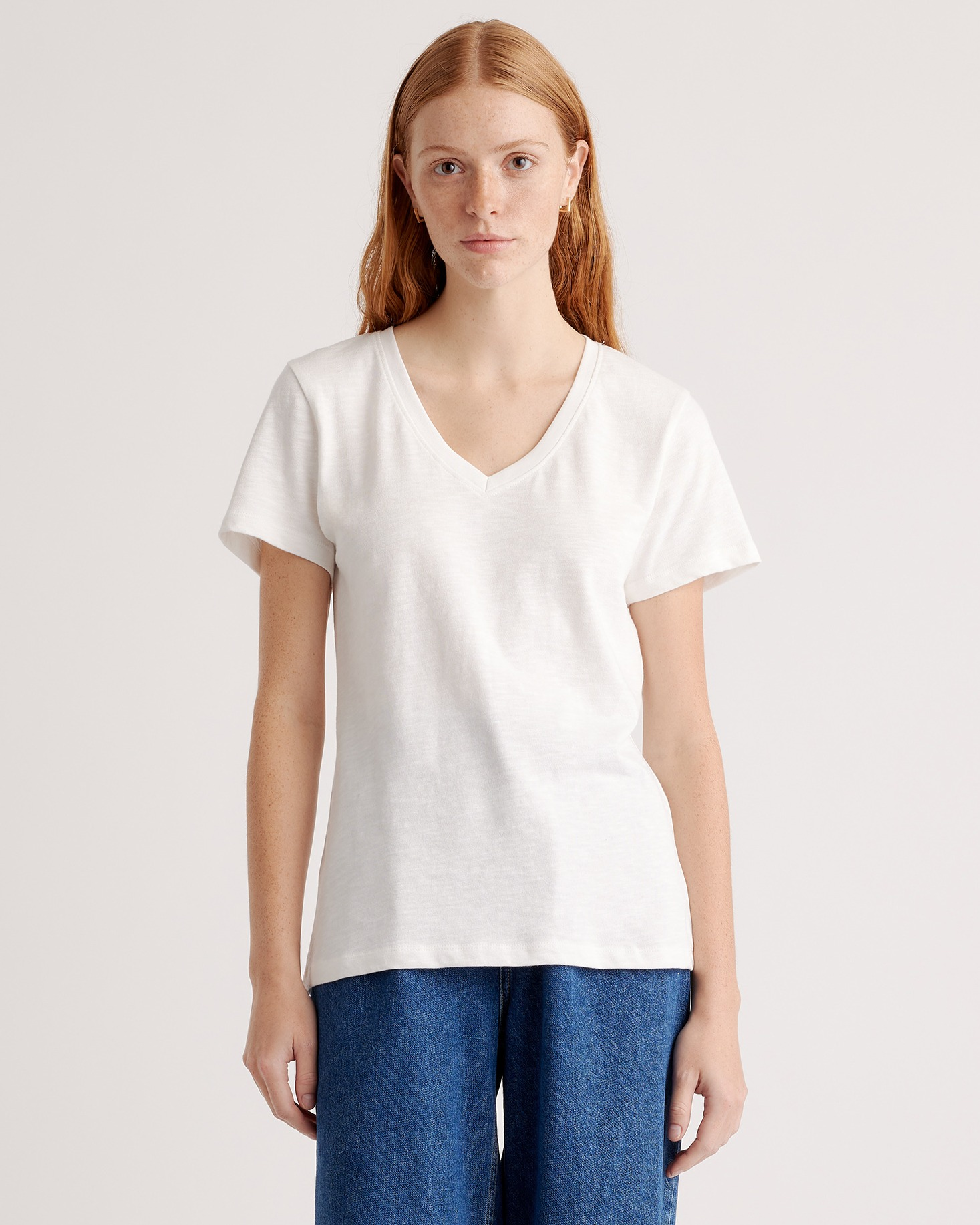 100% Organic Cotton Slub V Neck Tee 3 Pack Bundle — Image 4