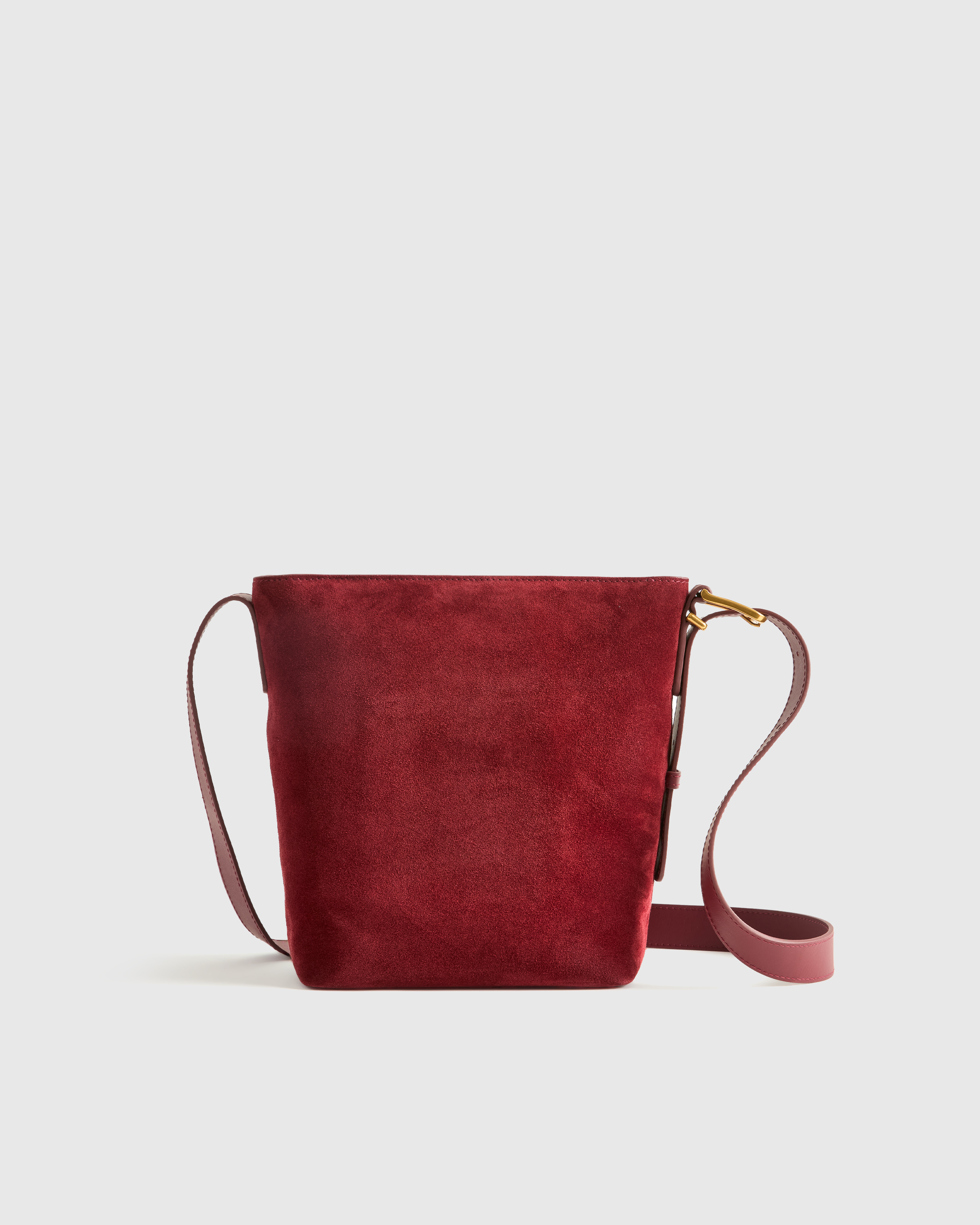 Italian Suede Bucket Crossbody — Image 30