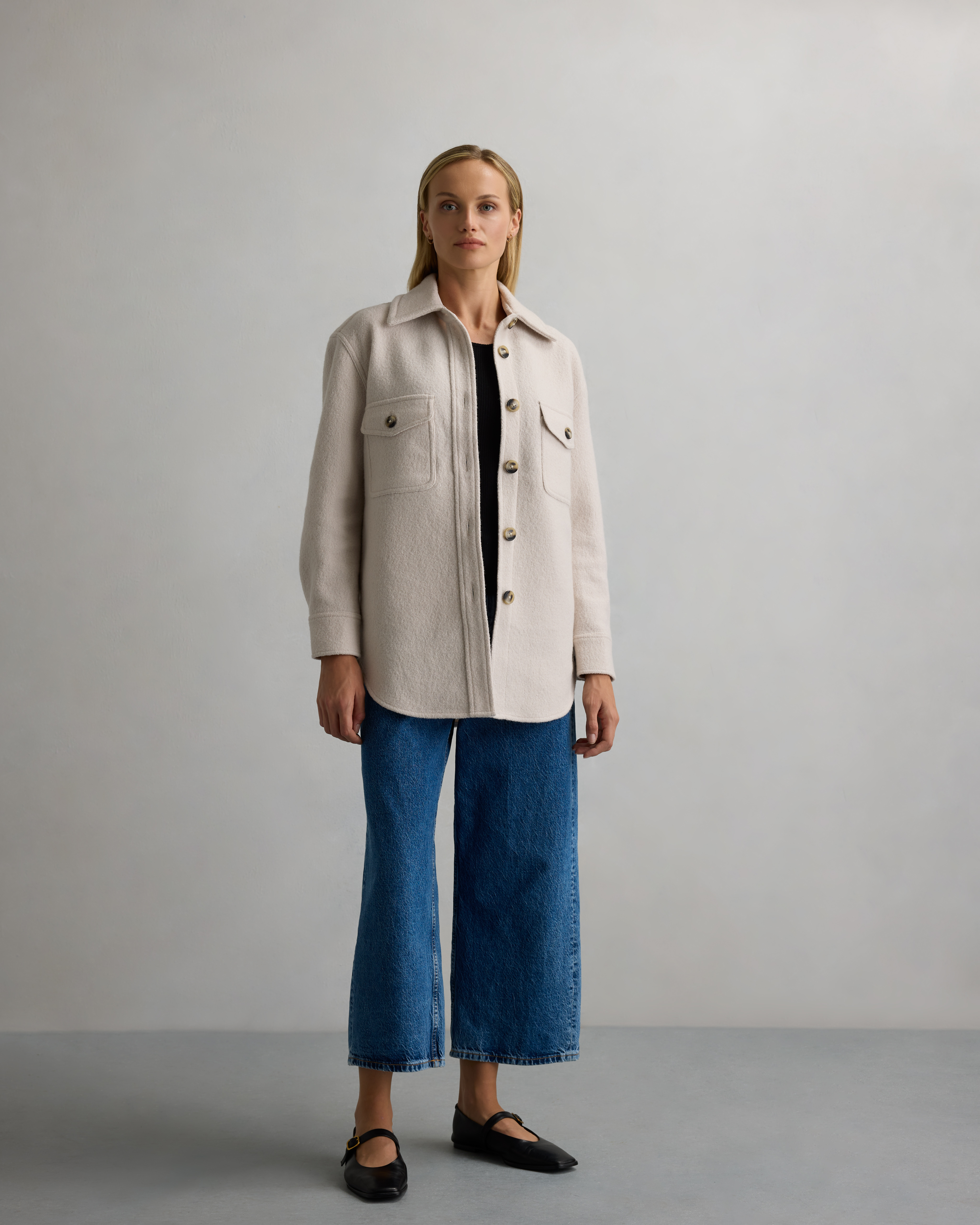 100% Merino Wool Shirt Jacket — Image 3