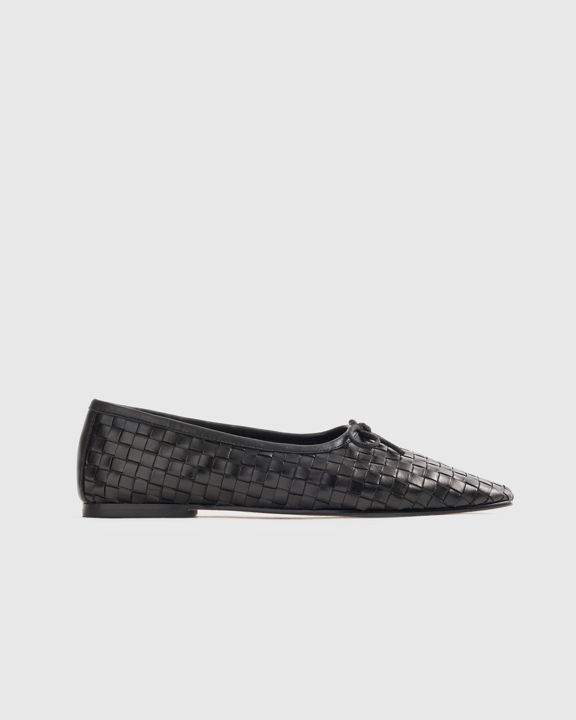 Italian Leather Handwoven Square Toe Ballet Flat — Image 27