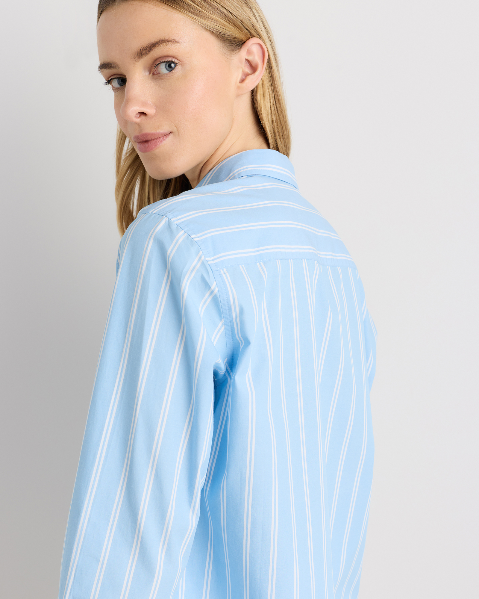 100% Organic Cotton Poplin Long Sleeve Shirt — Image 43