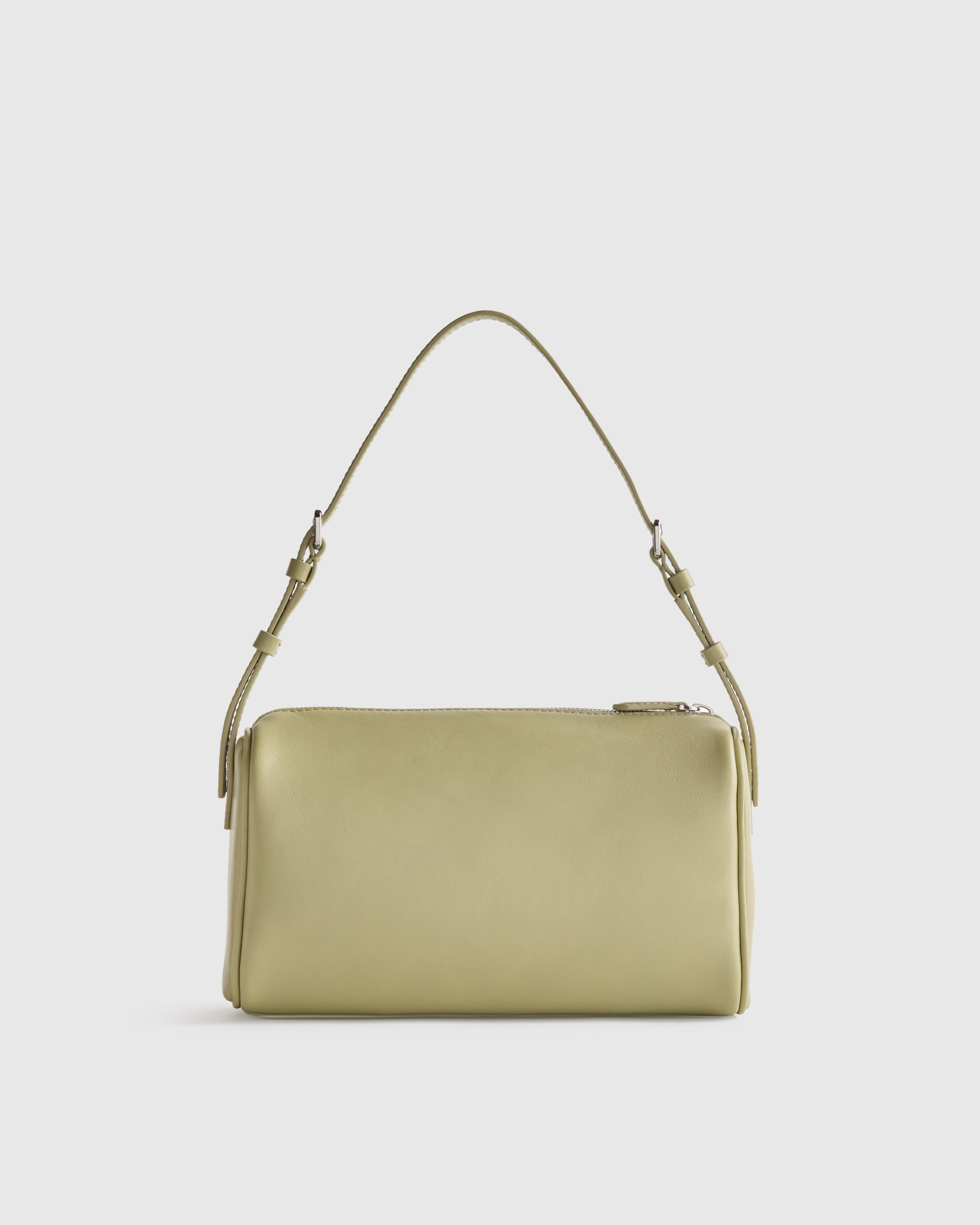 Italian Leather Mini Barrel Shoulder Bag — Image 33