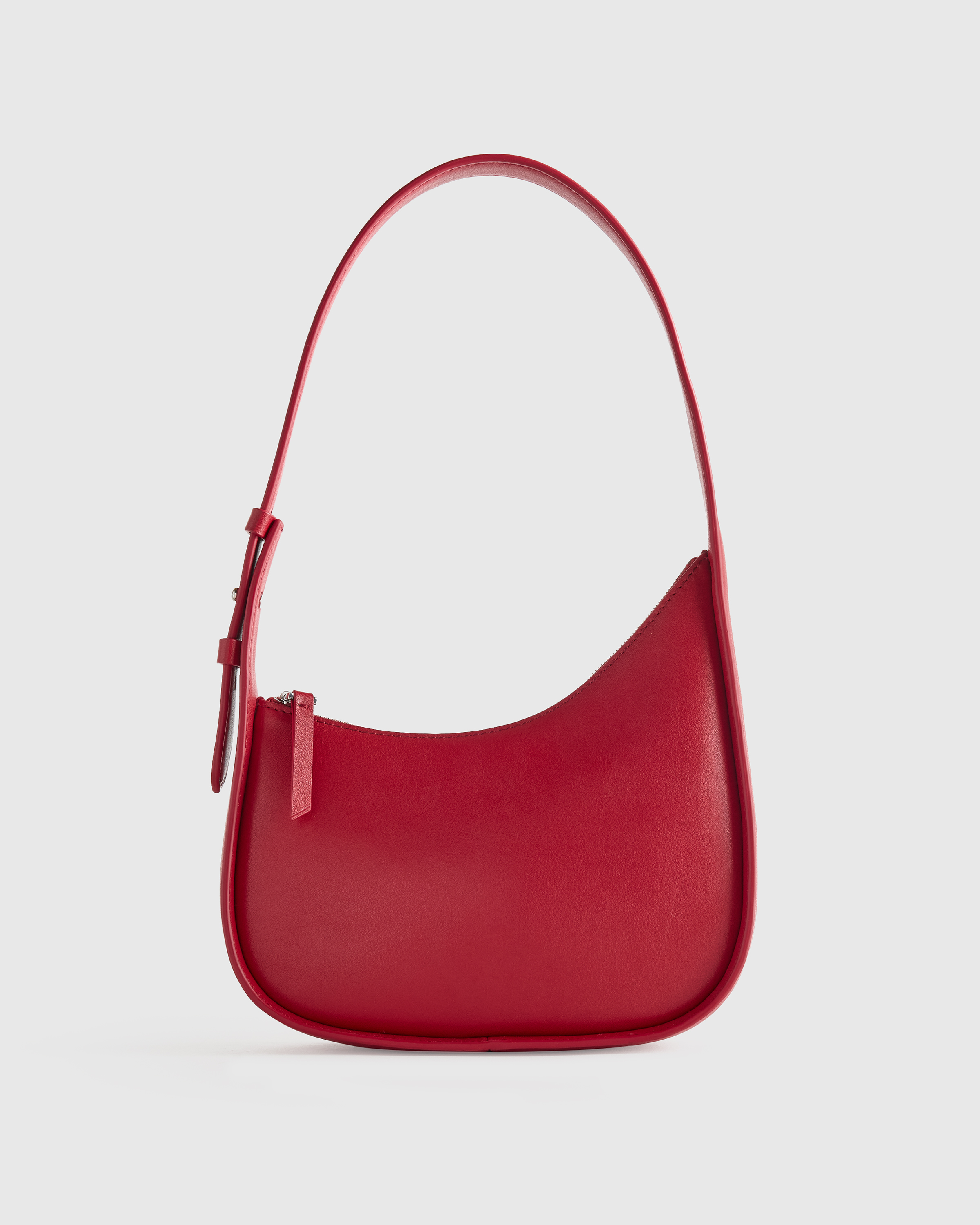 Italian Leather Asymmetrical Mini Shoulder Bag — Image 32