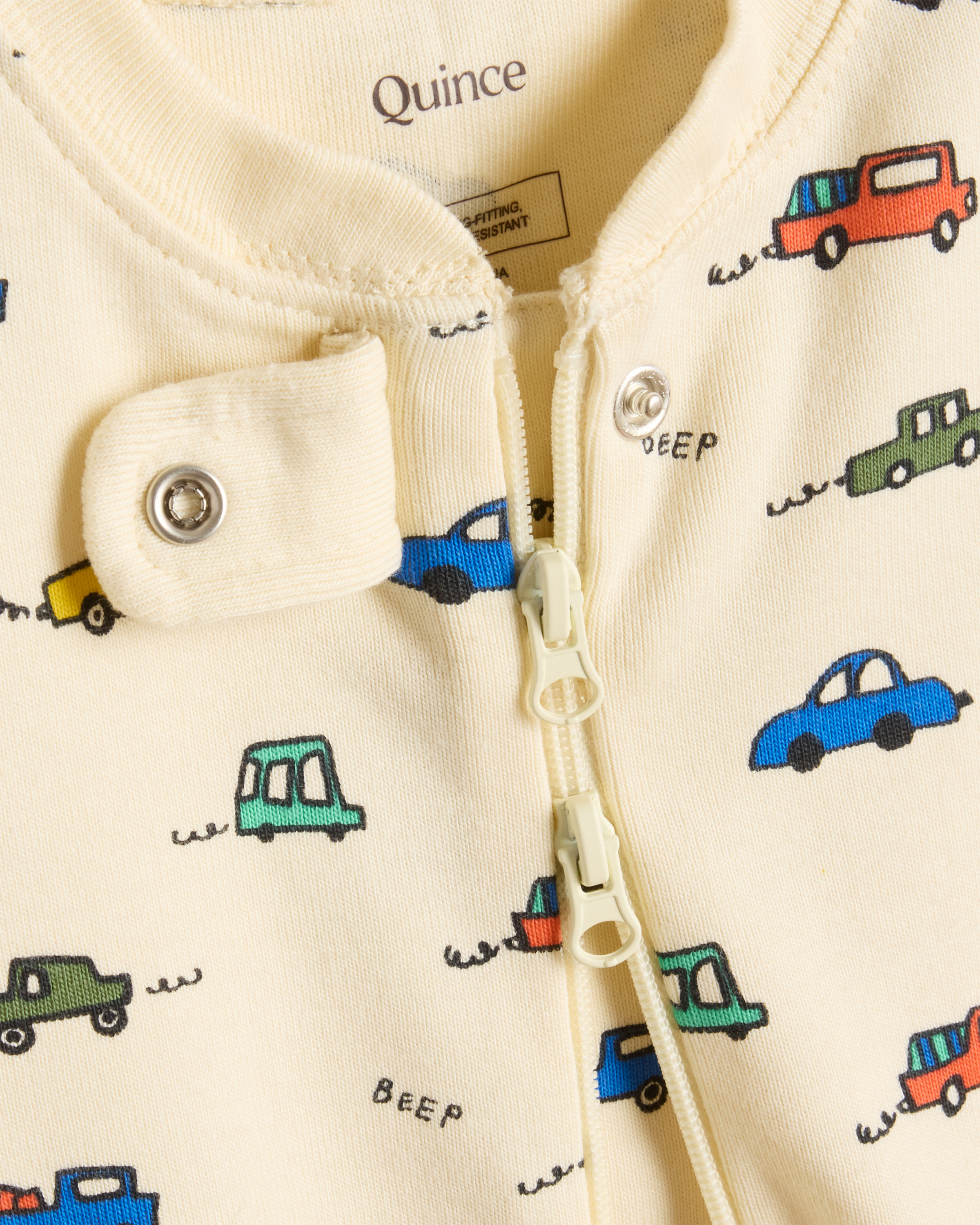 100% Organic Cotton Footie Pajama — Image 3