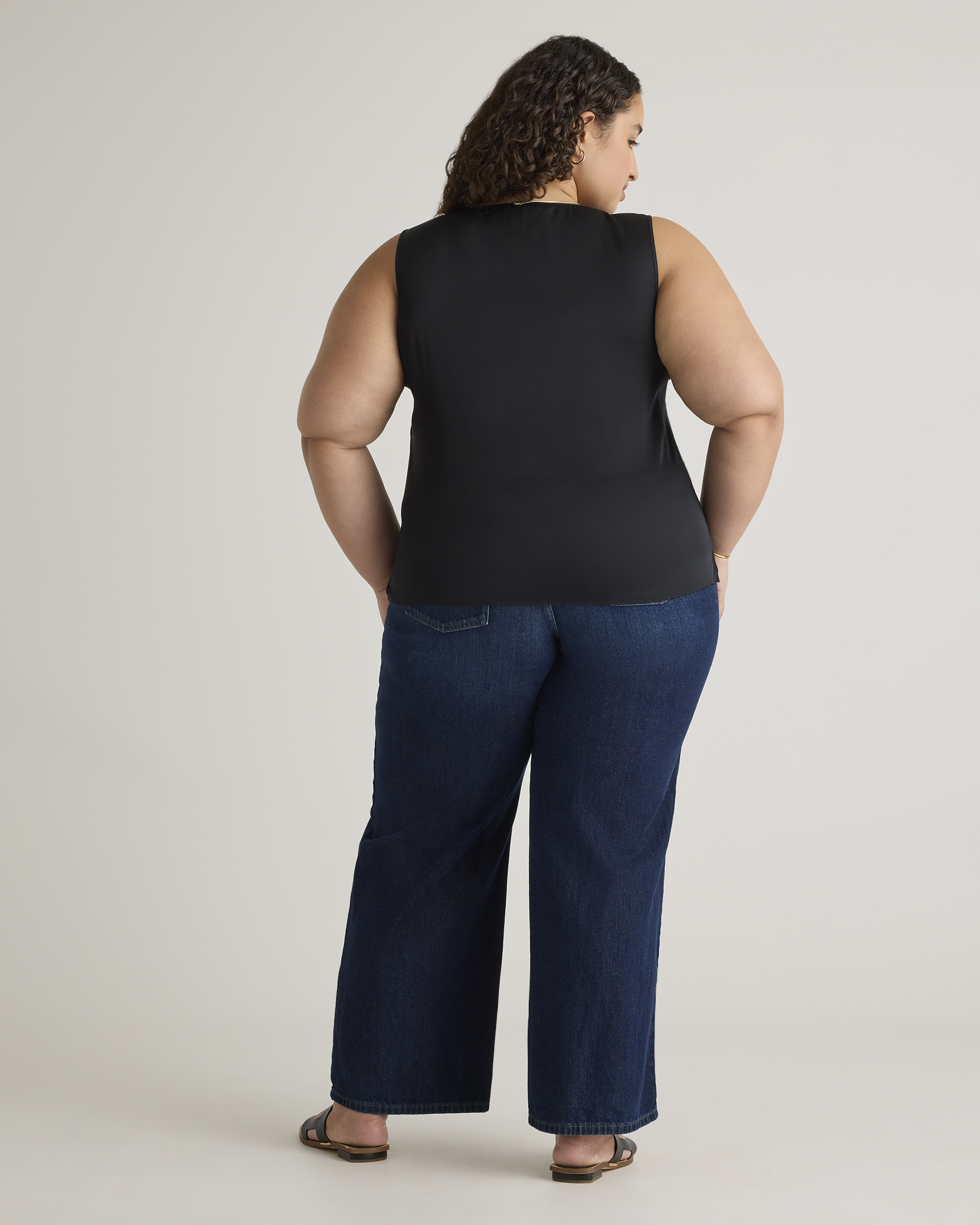 Washable Stretch Silk Tank — Image 16