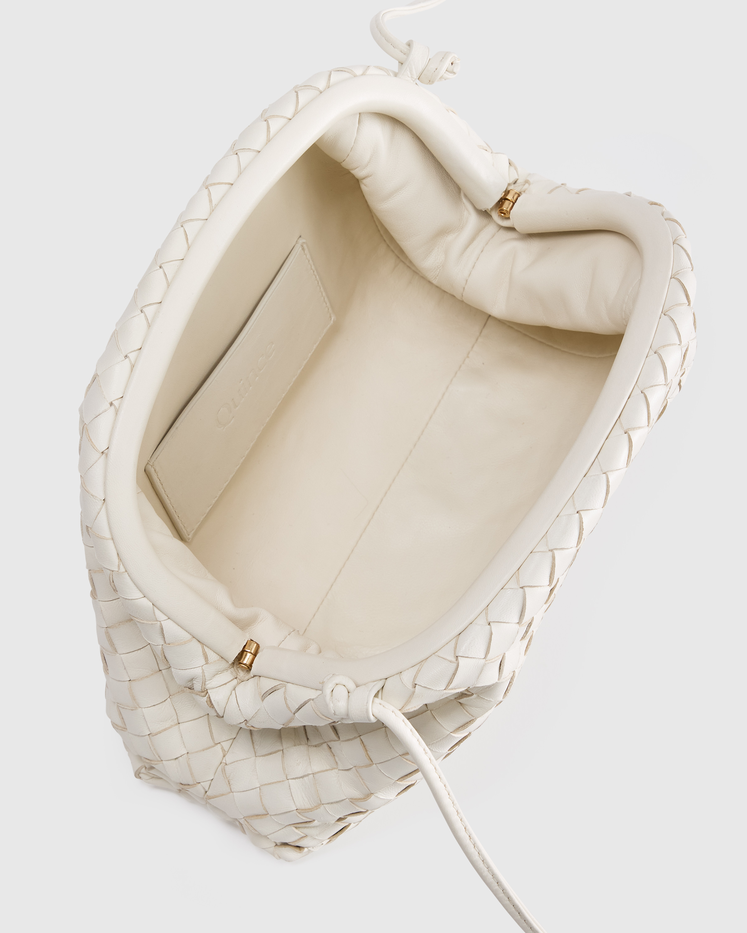 Italian Leather Handwoven Pouch Crossbody Clutch — Image 16