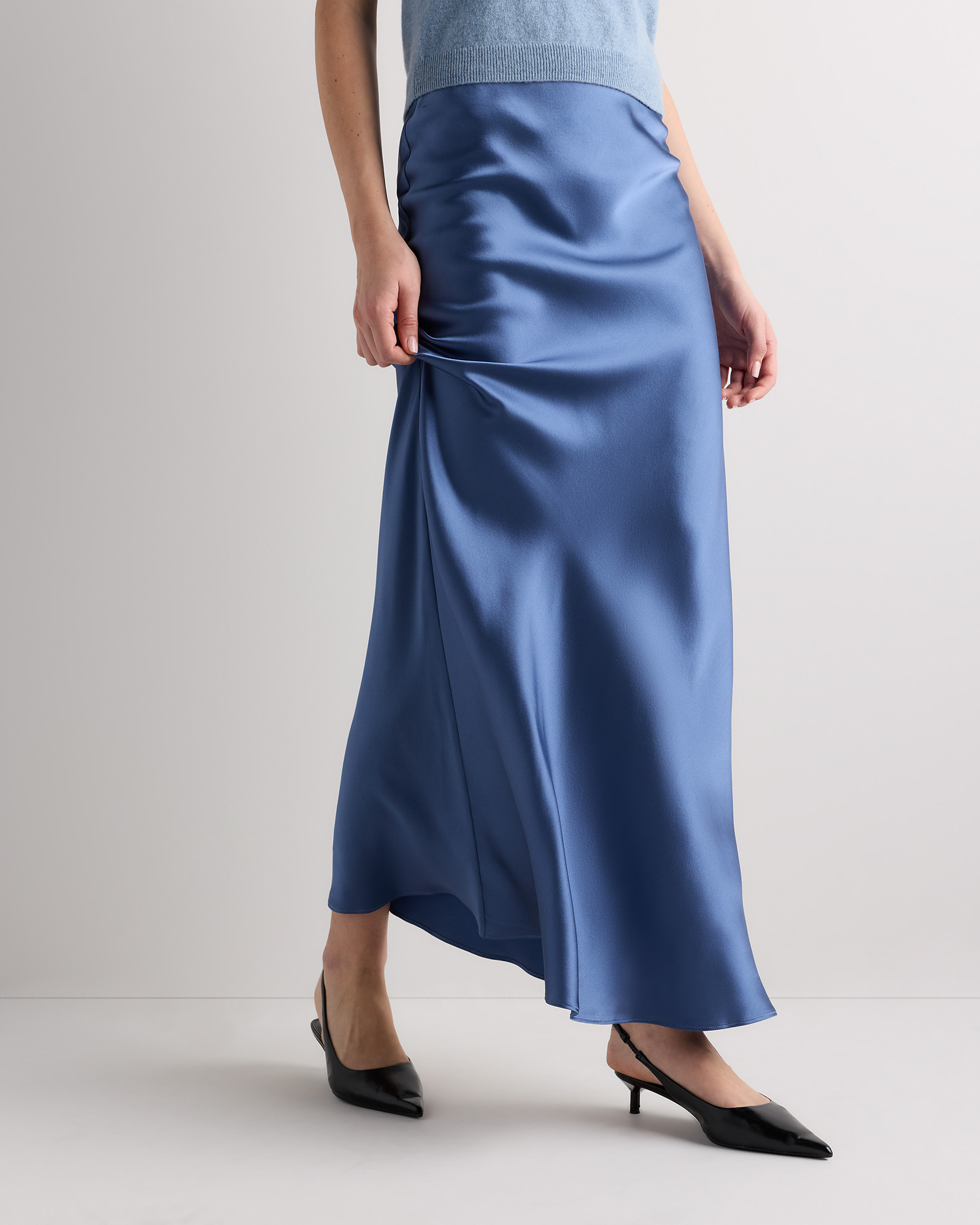 100% Washable Silk Maxi Skirt — Image 62