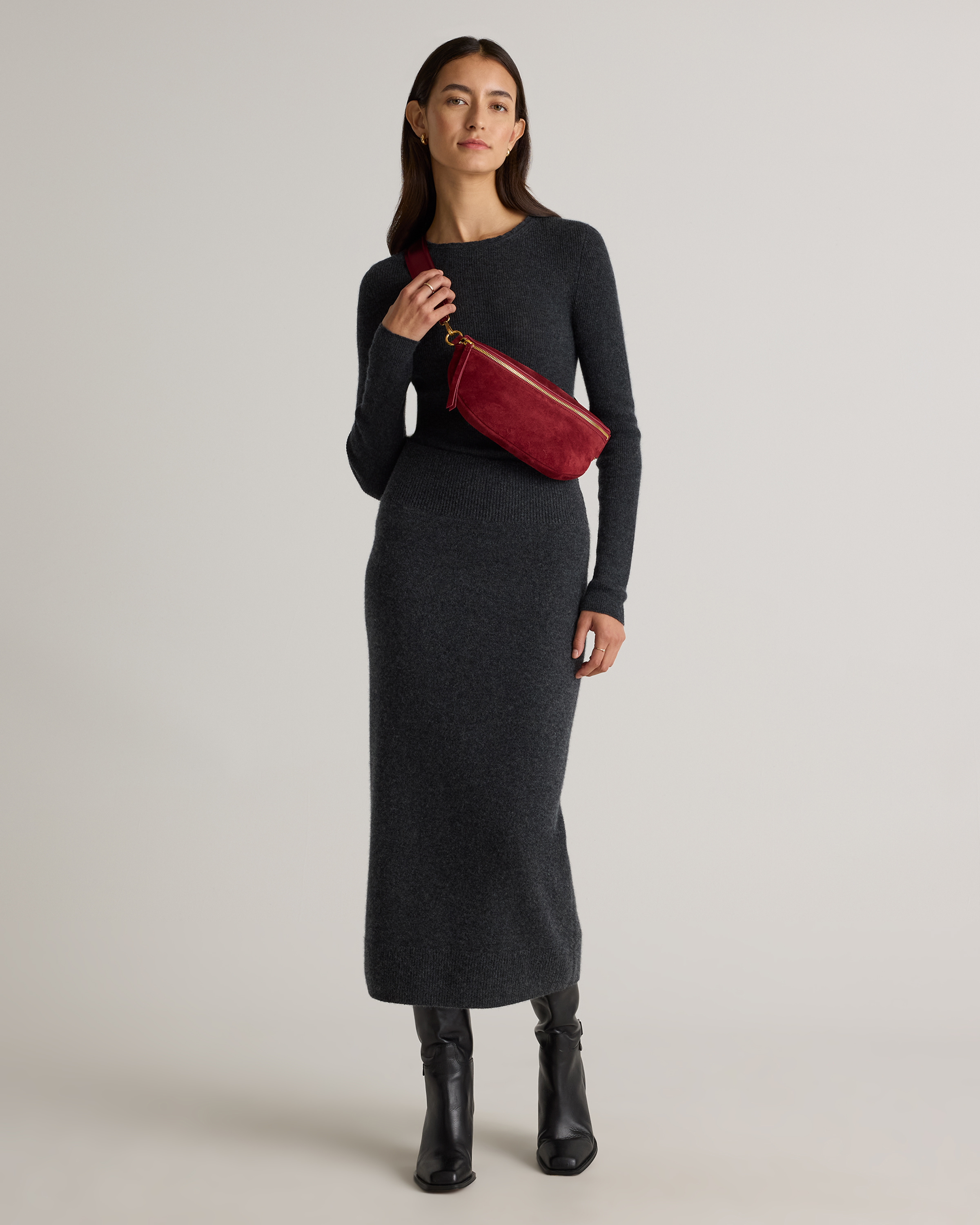 Italian Suede Sling Bag — Image 19