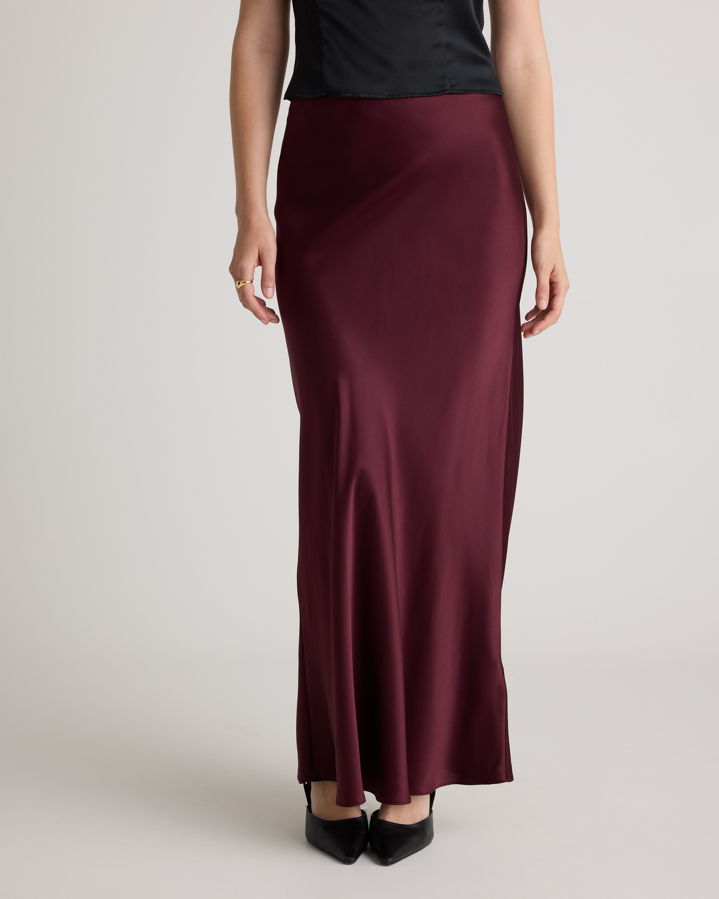 100% Washable Silk Maxi Skirt — Image 48