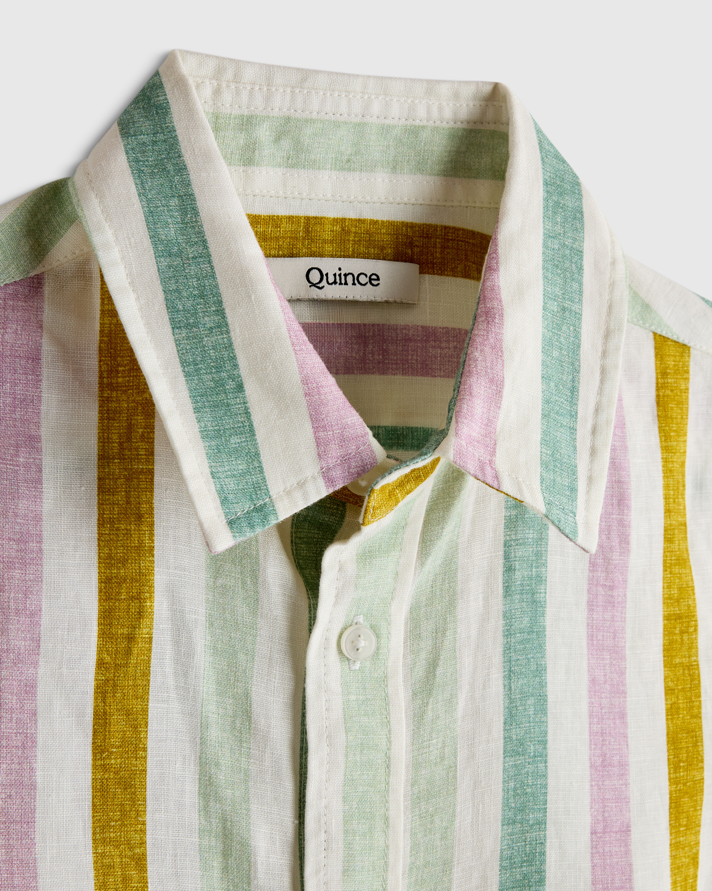 100% European Linen Printed Short Sleeve Shirt — Image 3