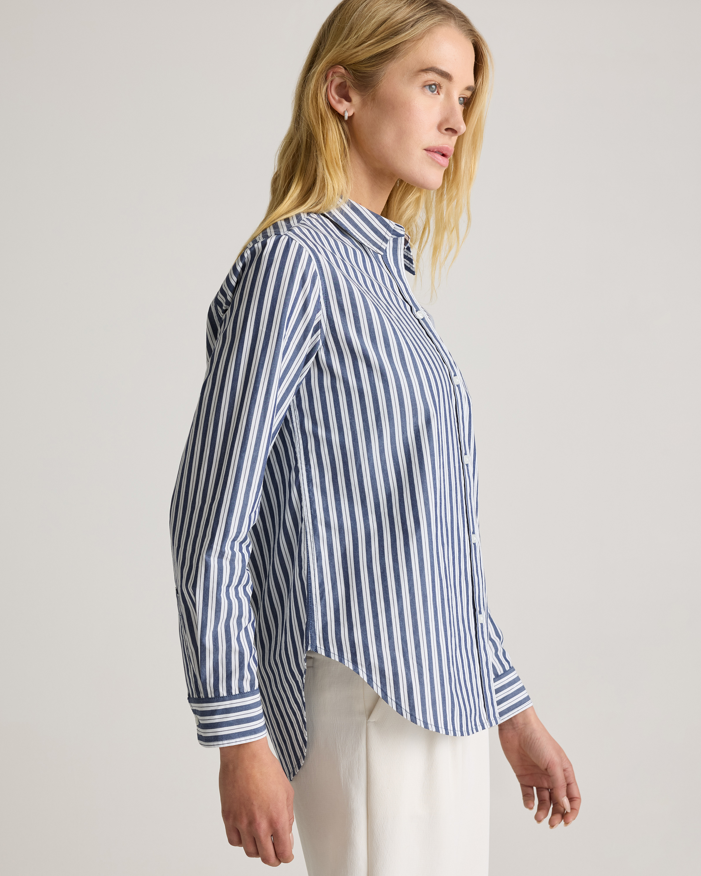 100% Organic Cotton Poplin Long Sleeve Shirt — Image 15