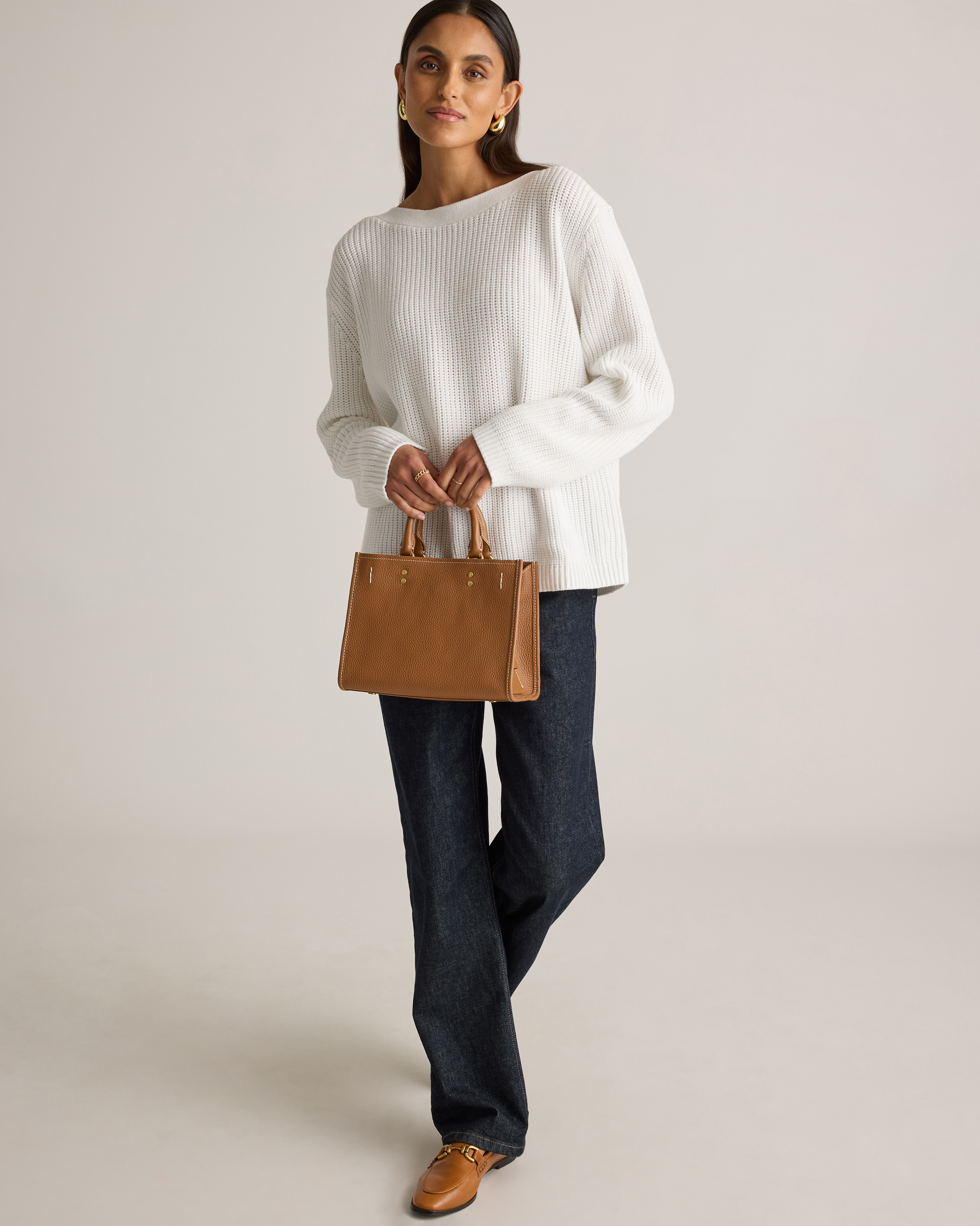 100% Organic Cotton Fisherman Boatneck Sweater — Image 26