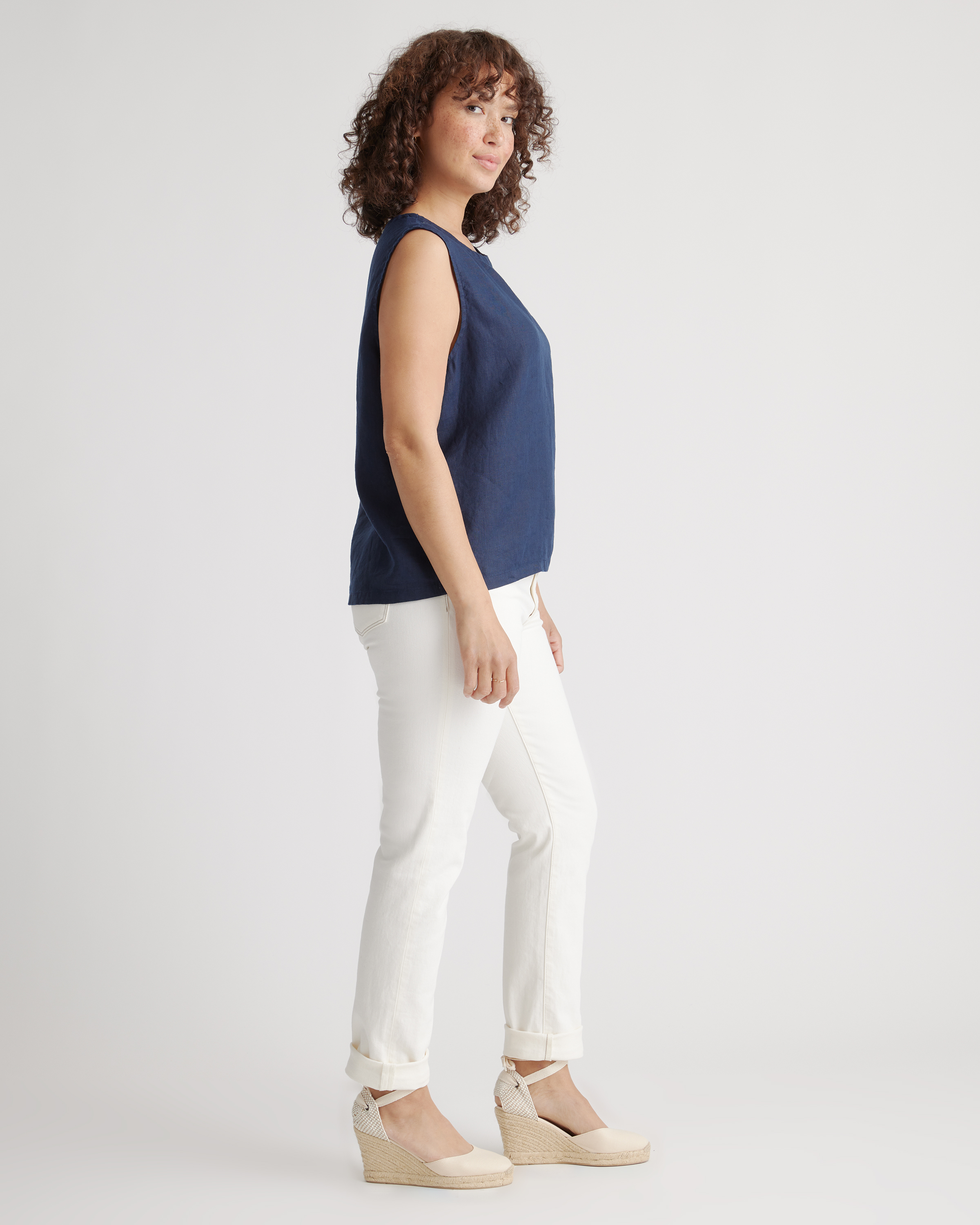 100% European Linen Tank — Image 31