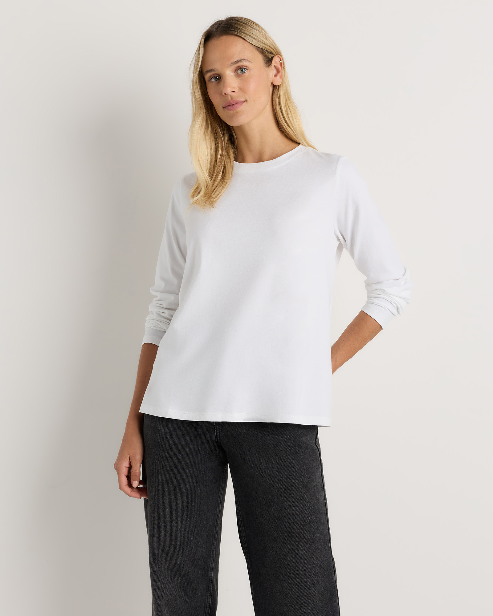 100% Organic Cotton Long Sleeve Swing Tee — Image 14