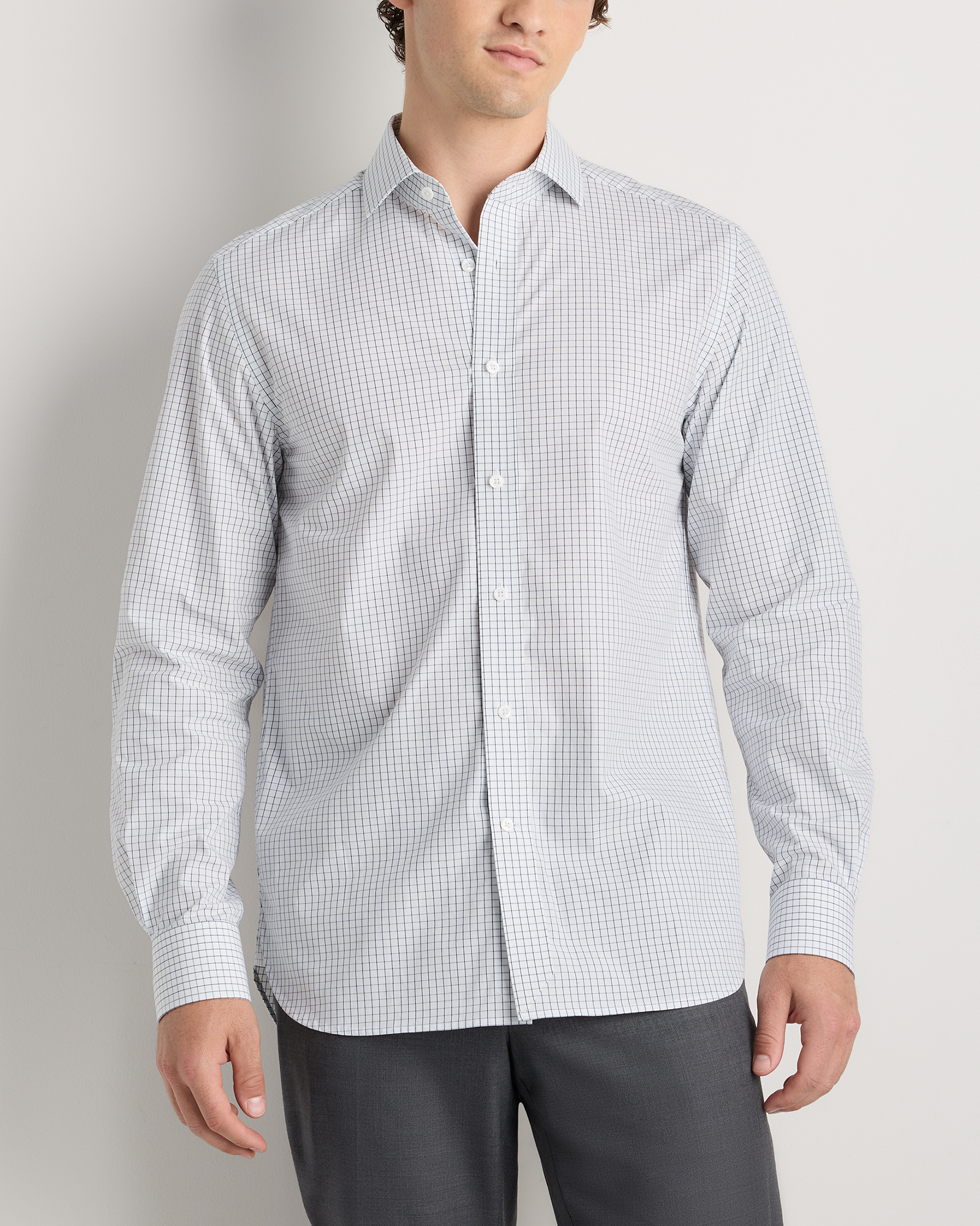 Organic Cotton Stretch Poplin Dress Shirt — Image 20