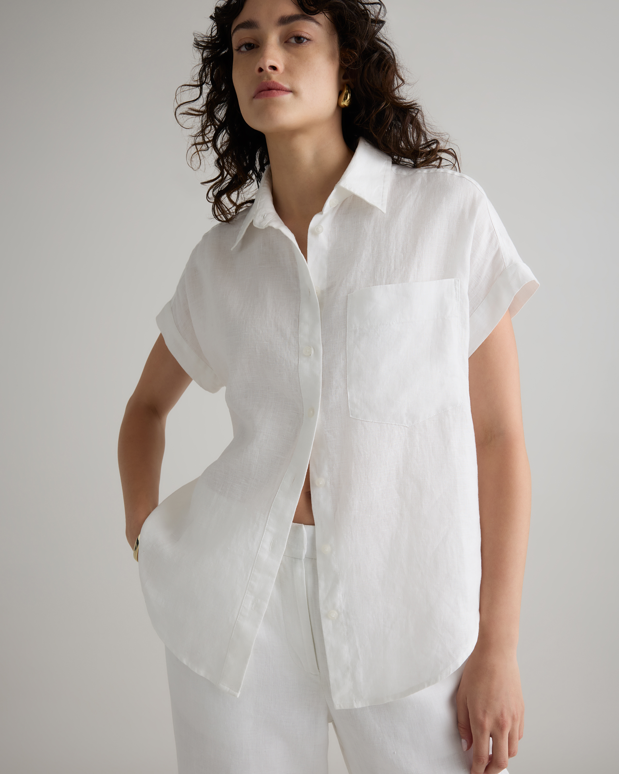 100% European Linen Camp Shirt — Image 10