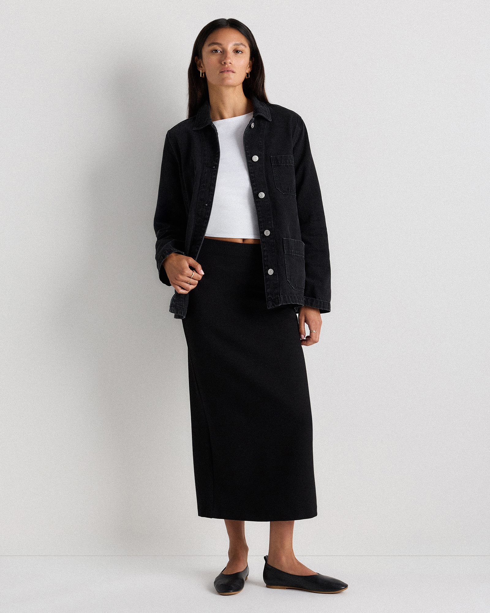100% Organic Cotton Denim Chore Jacket — Image 24