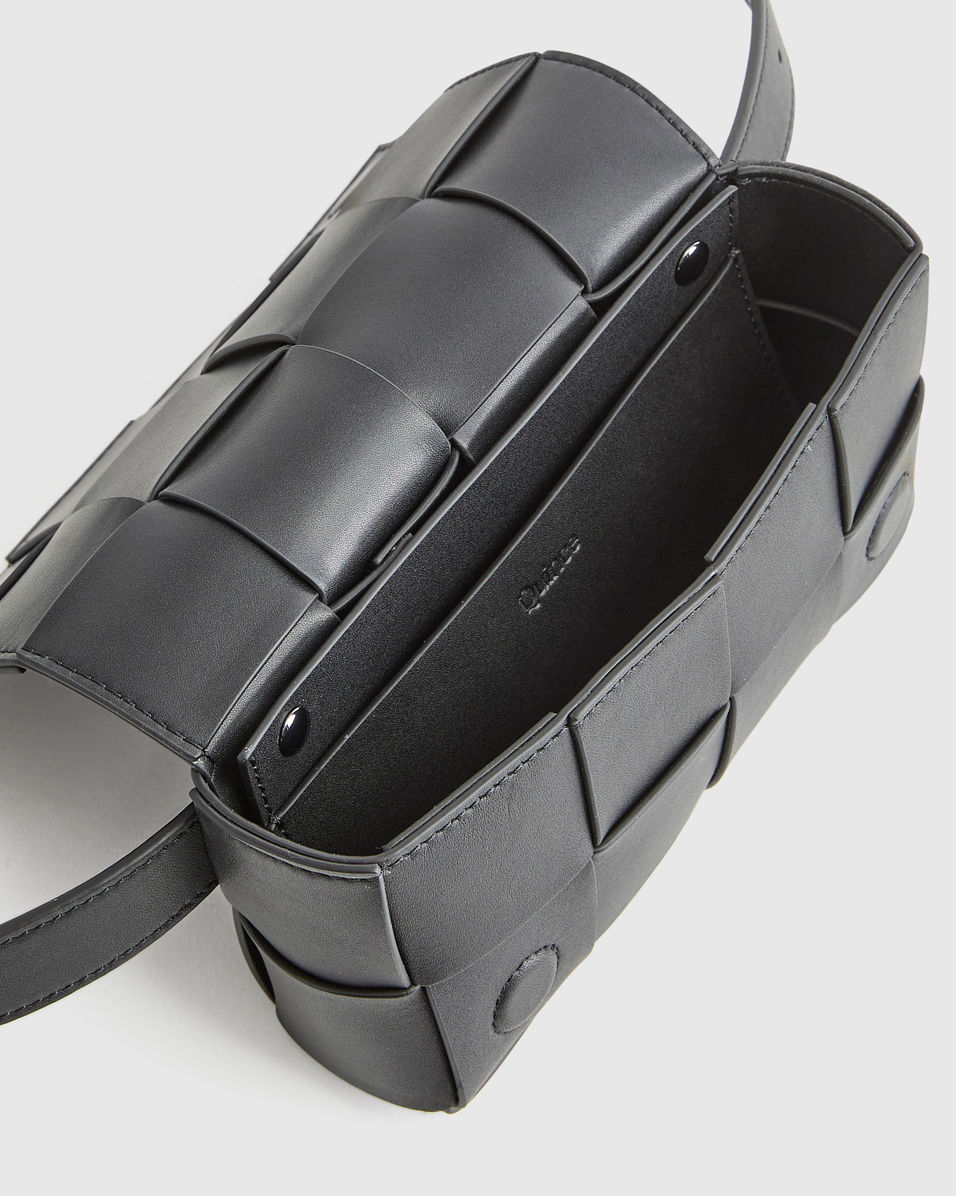 Italian Leather Handwoven Box Belt Bag — Image 14