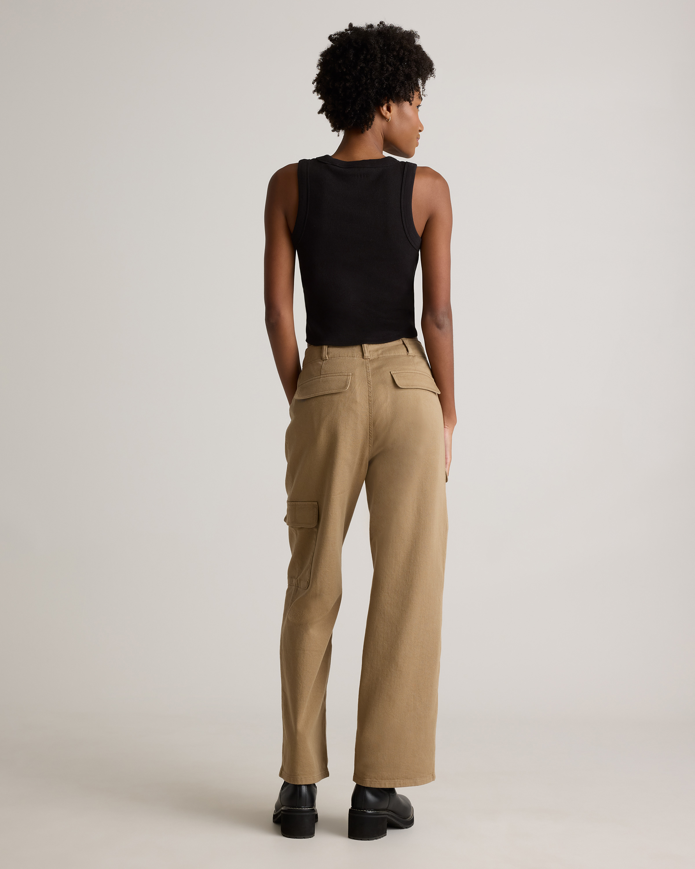 Organic Cotton Micro-Rib Cropped Cutaway Tank (3-Pack) — Image 6