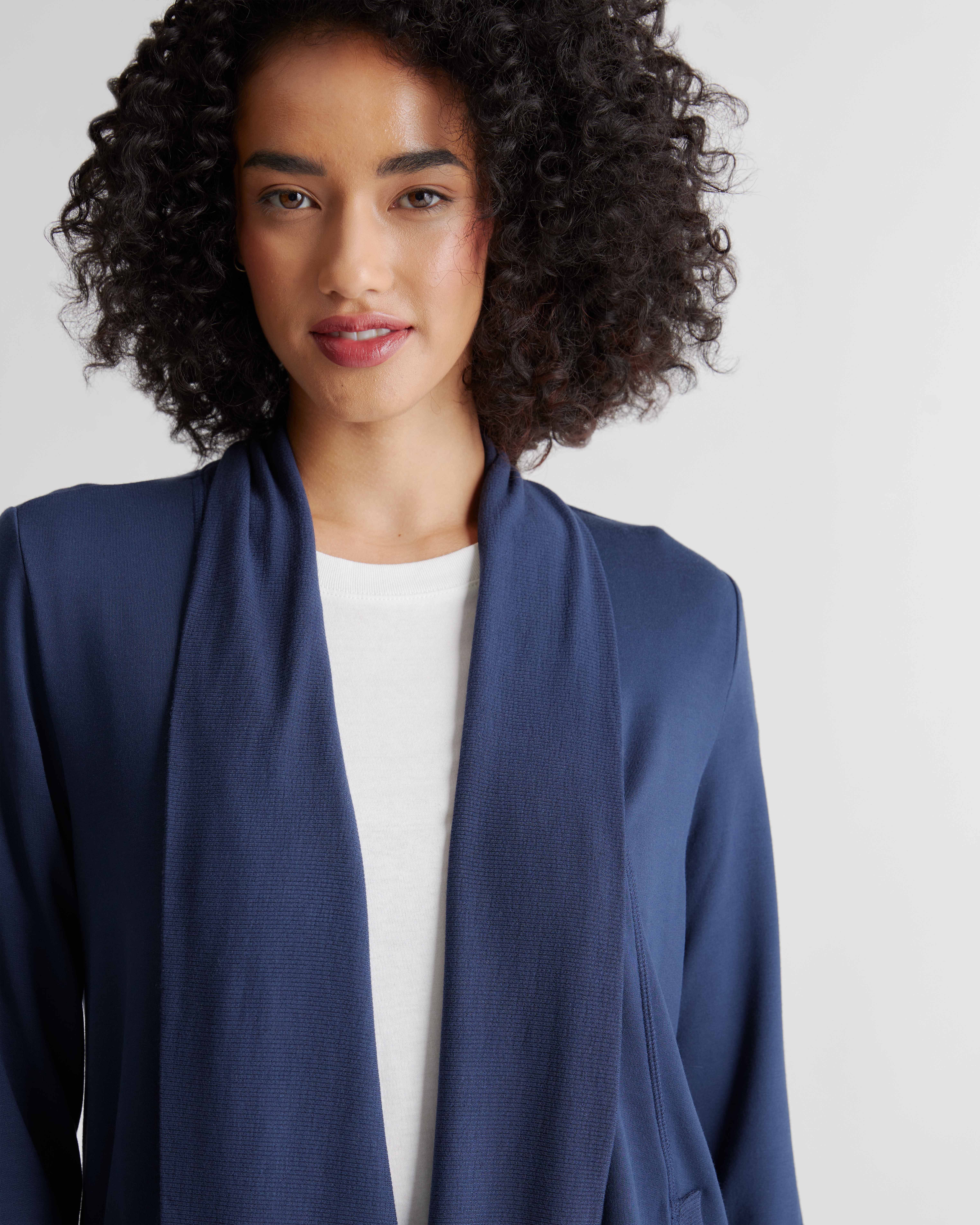 French Terry Modal Cardigan — Image 3