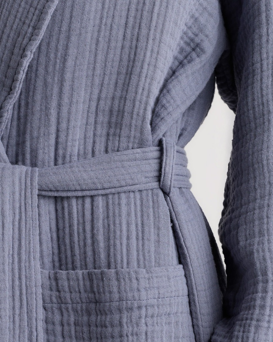 Soft Layered Turkish Cotton Robe — Image 24