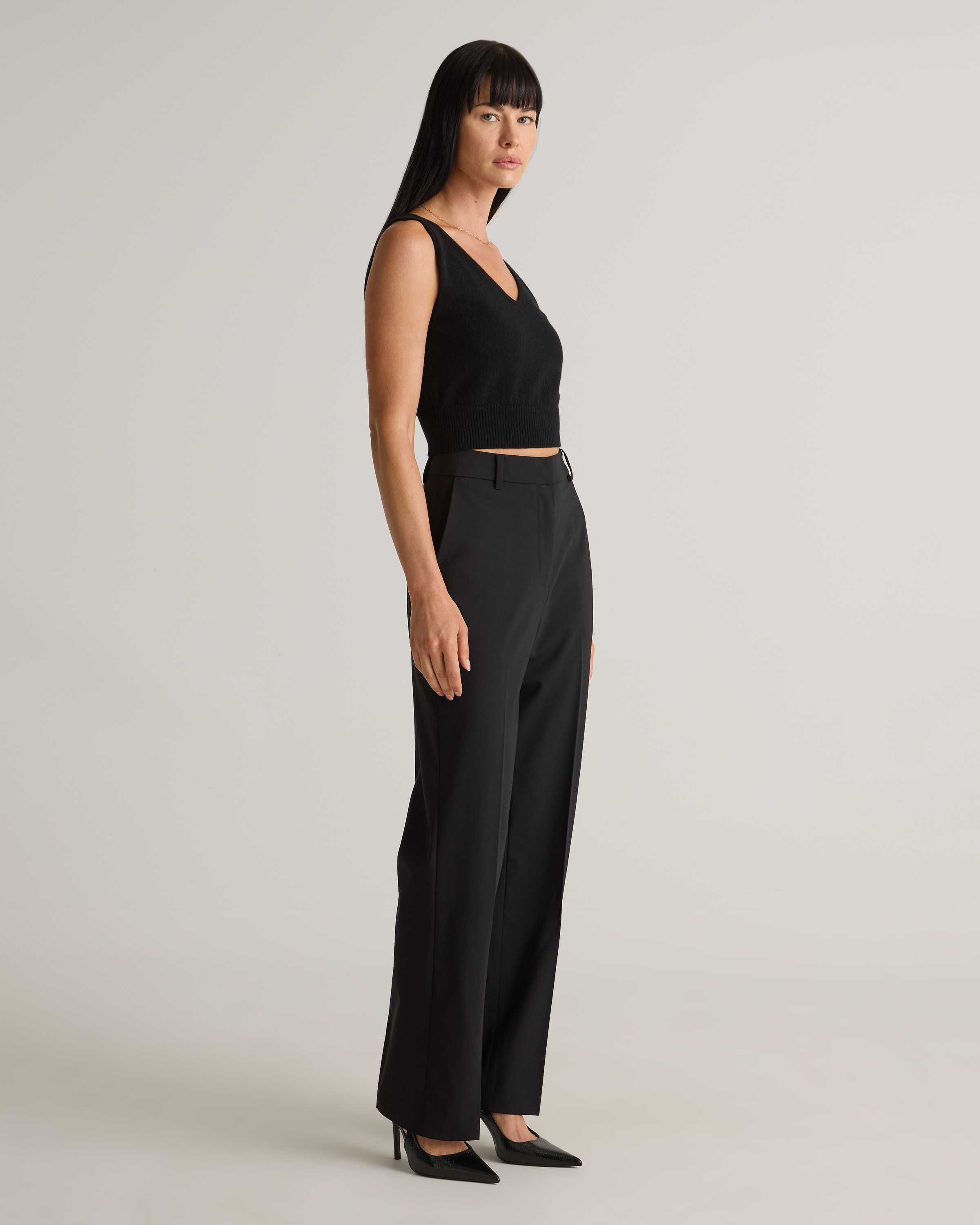 Italian Wool Straight Leg Pants — Image 13