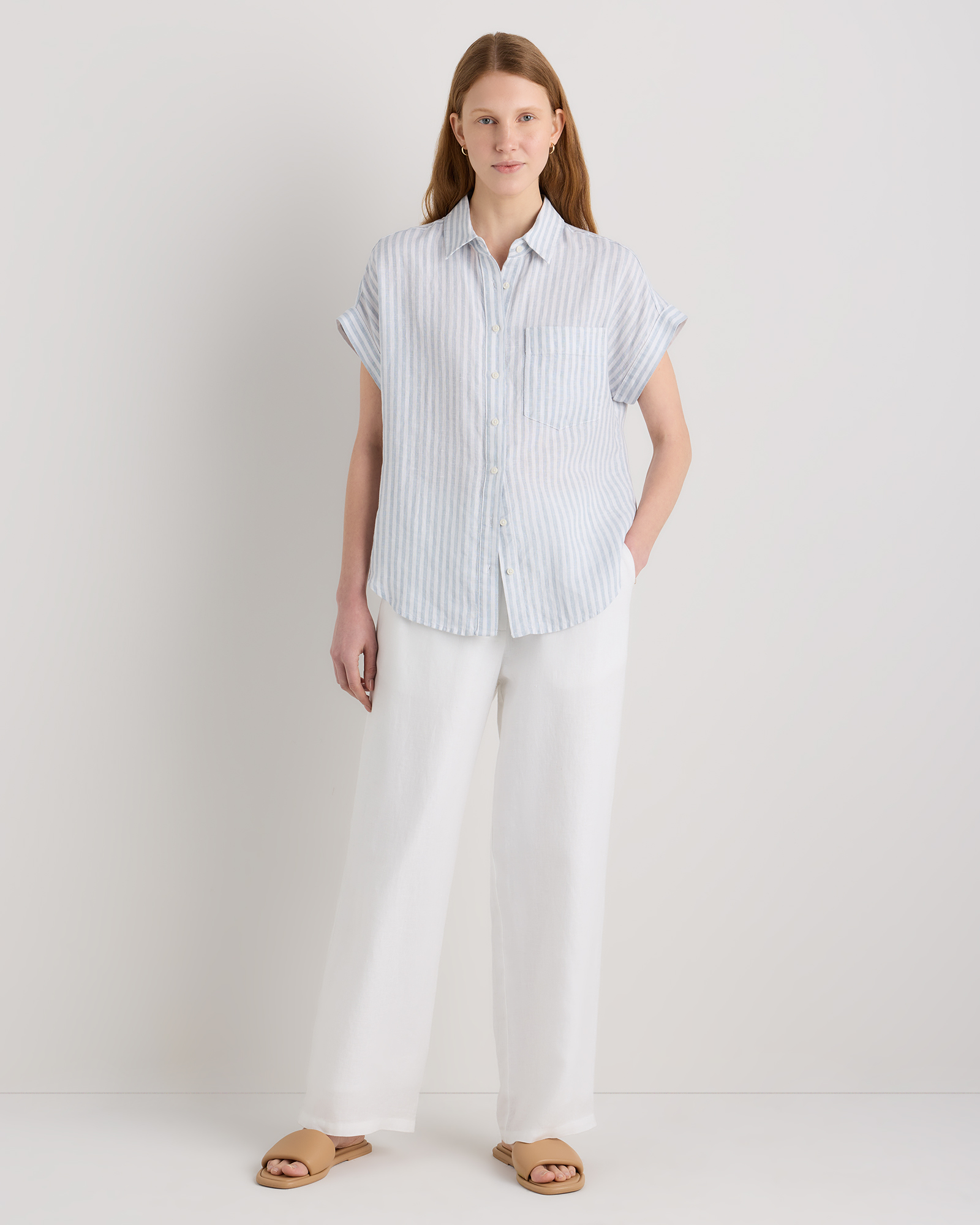 100% European Linen Camp Shirt — Image 40
