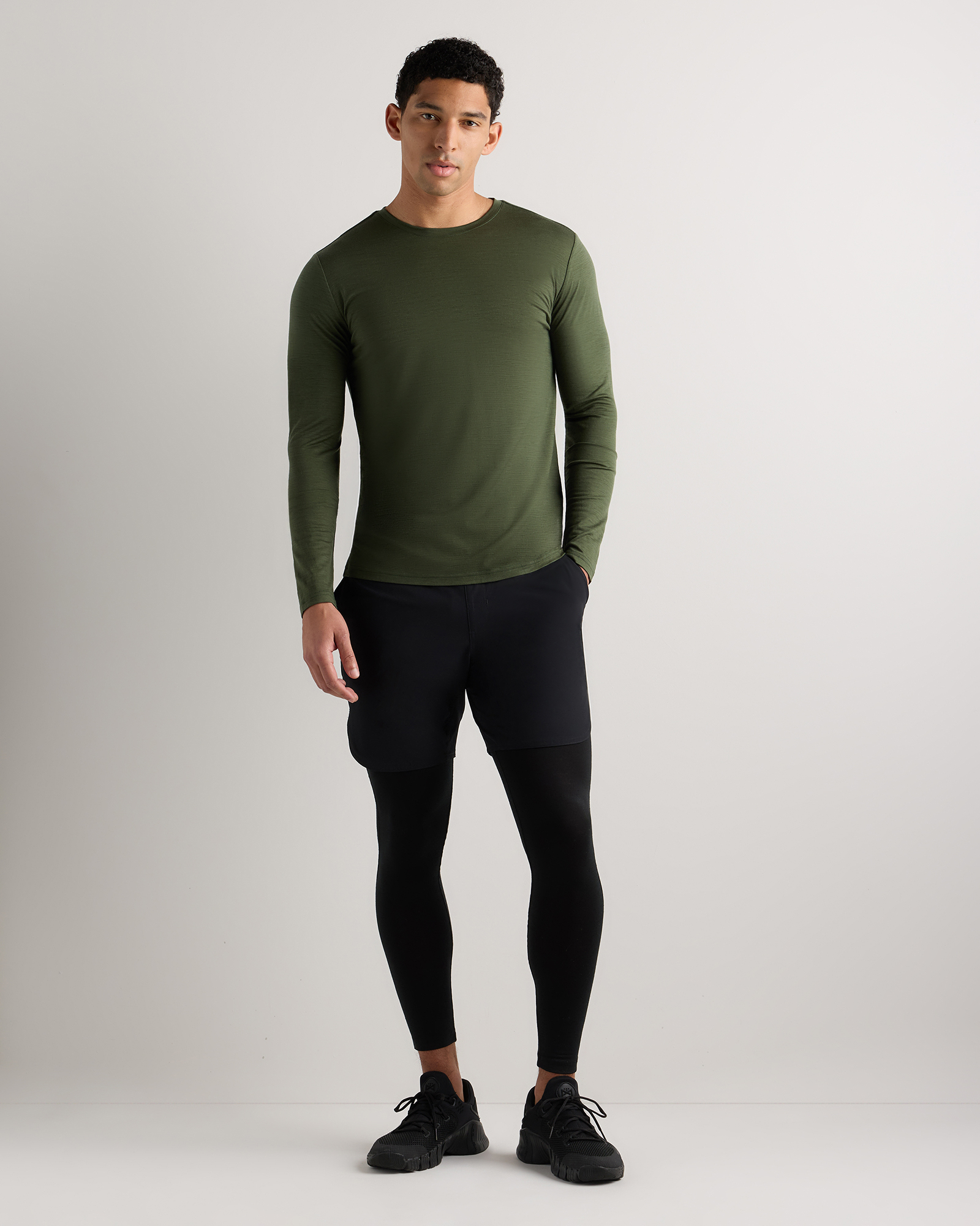100% Merino Wool All-Season Long Sleeve Base Layer Tee — Image 21