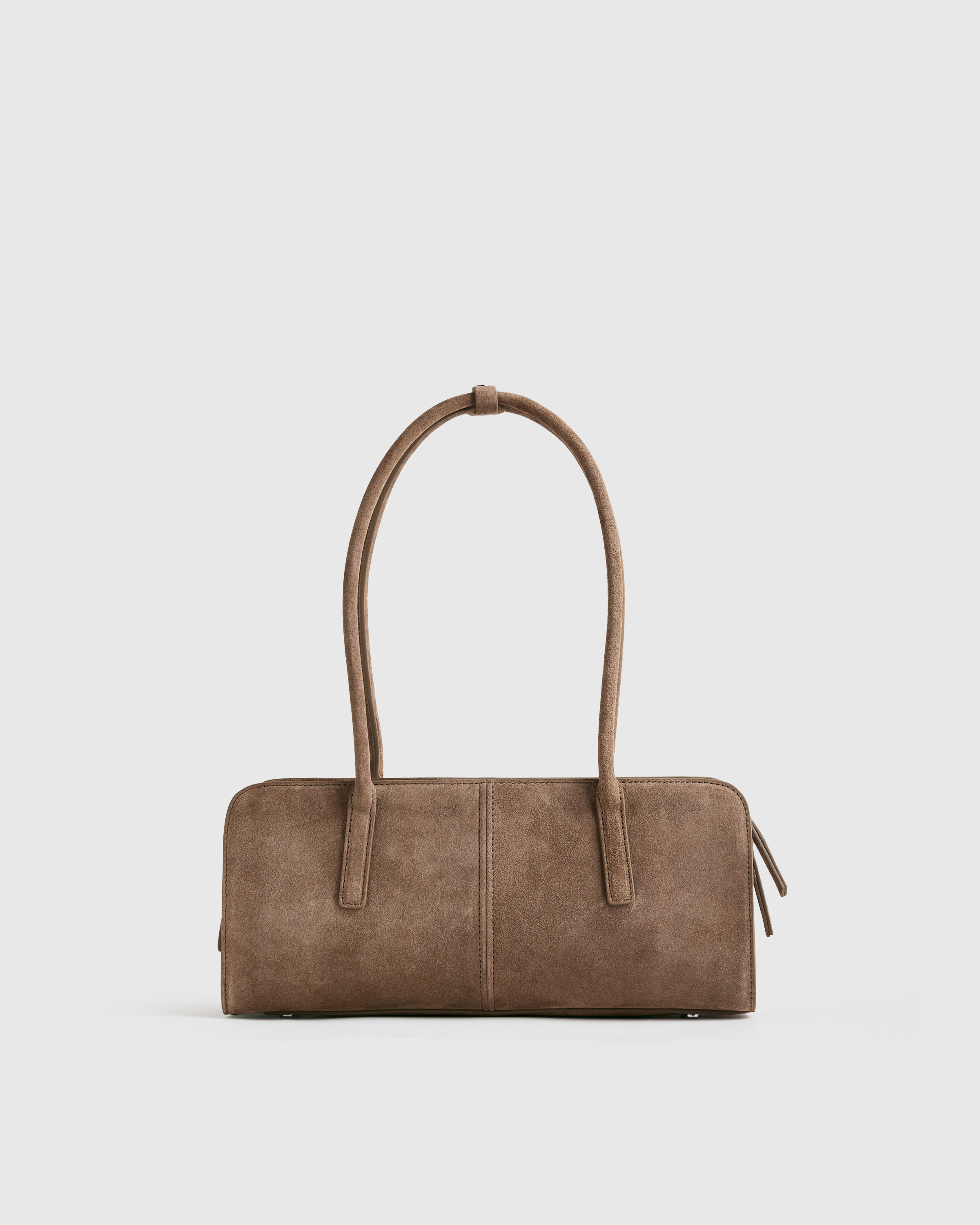 Italian Suede East-West Shoulder Bag — Image 12